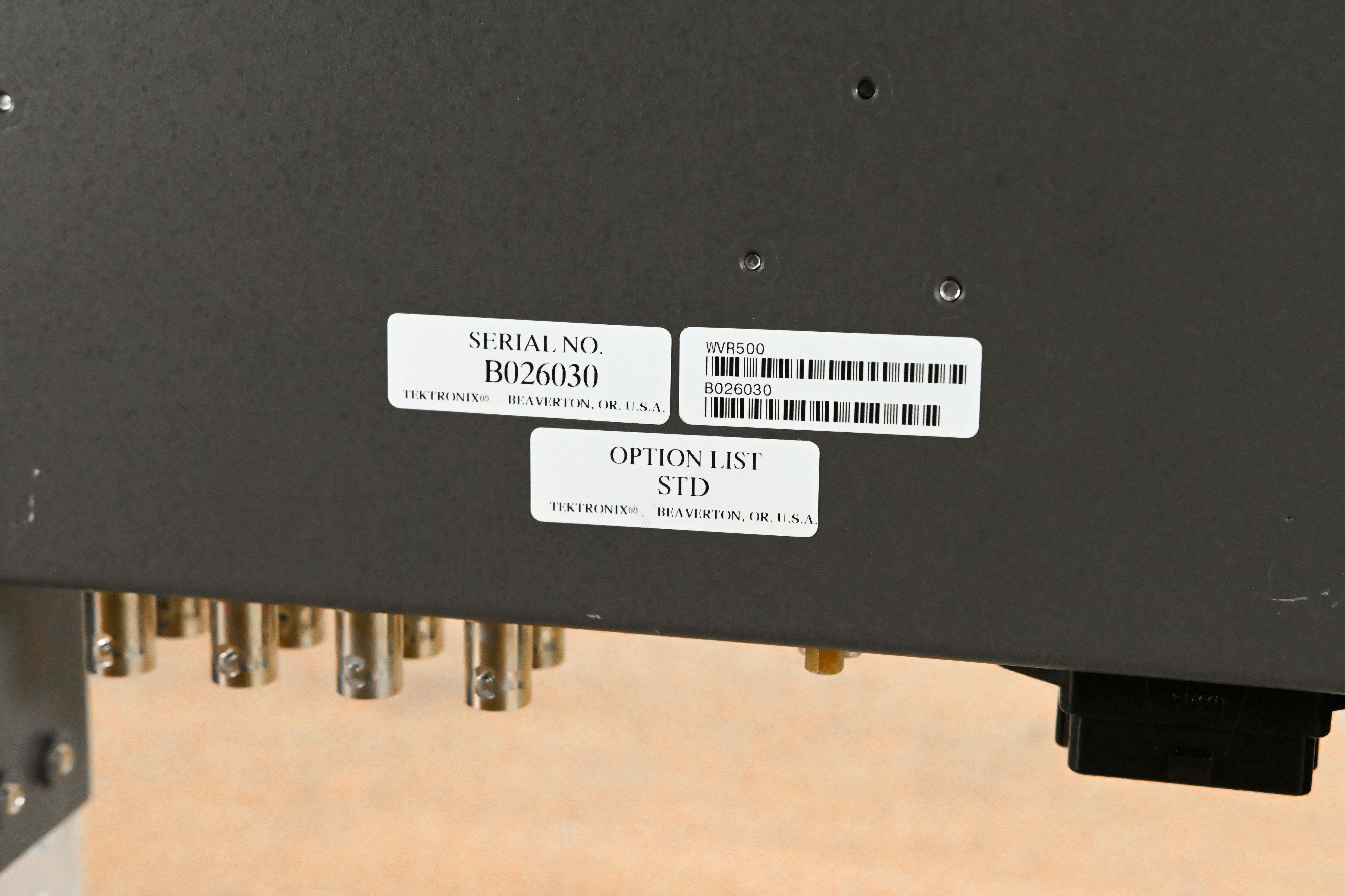 Tektronix WVR 500 Waveform/Vector Monitor