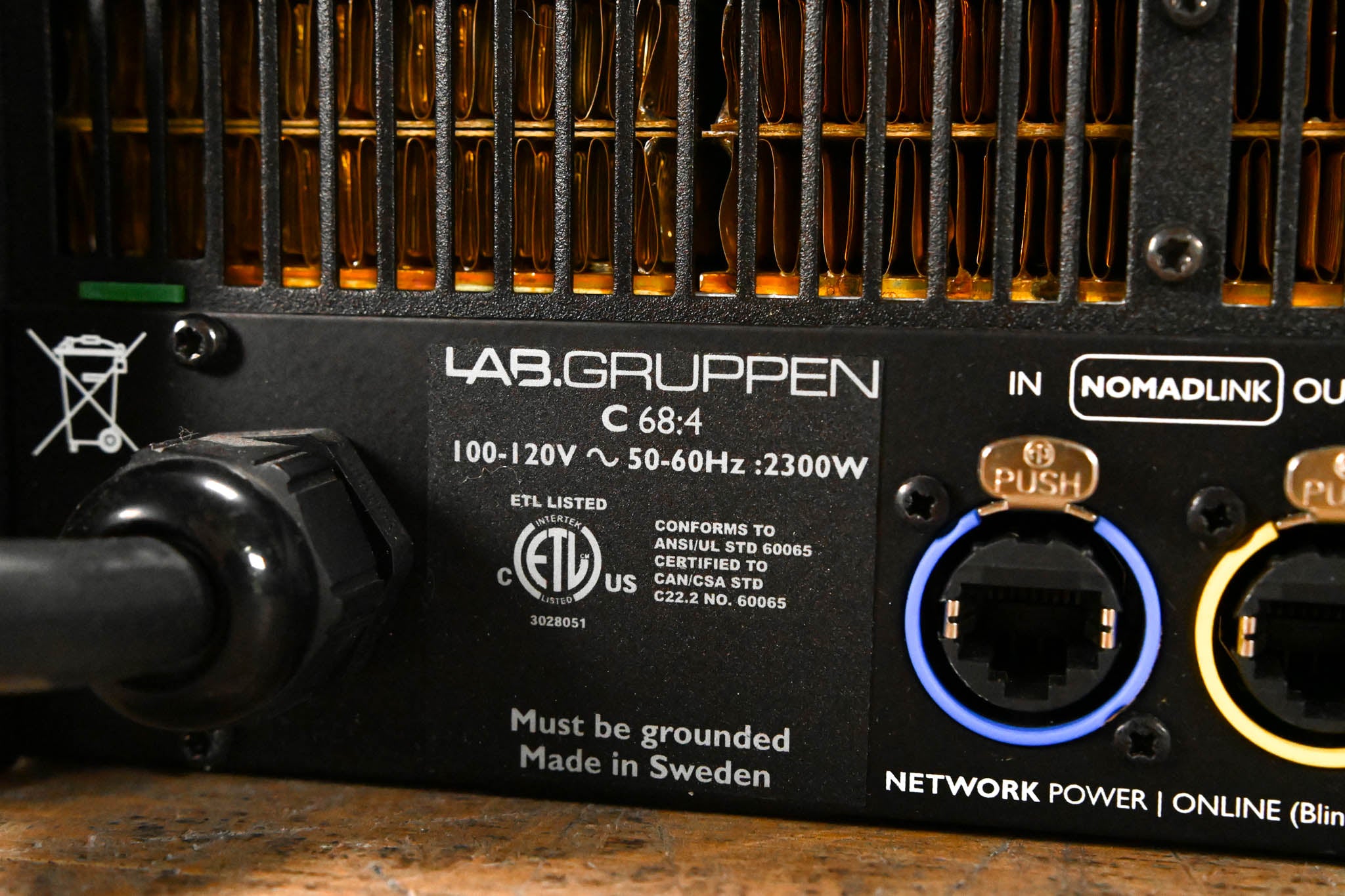 Lab Gruppen C 68:4 6800W Four-Channel Power Amplifier