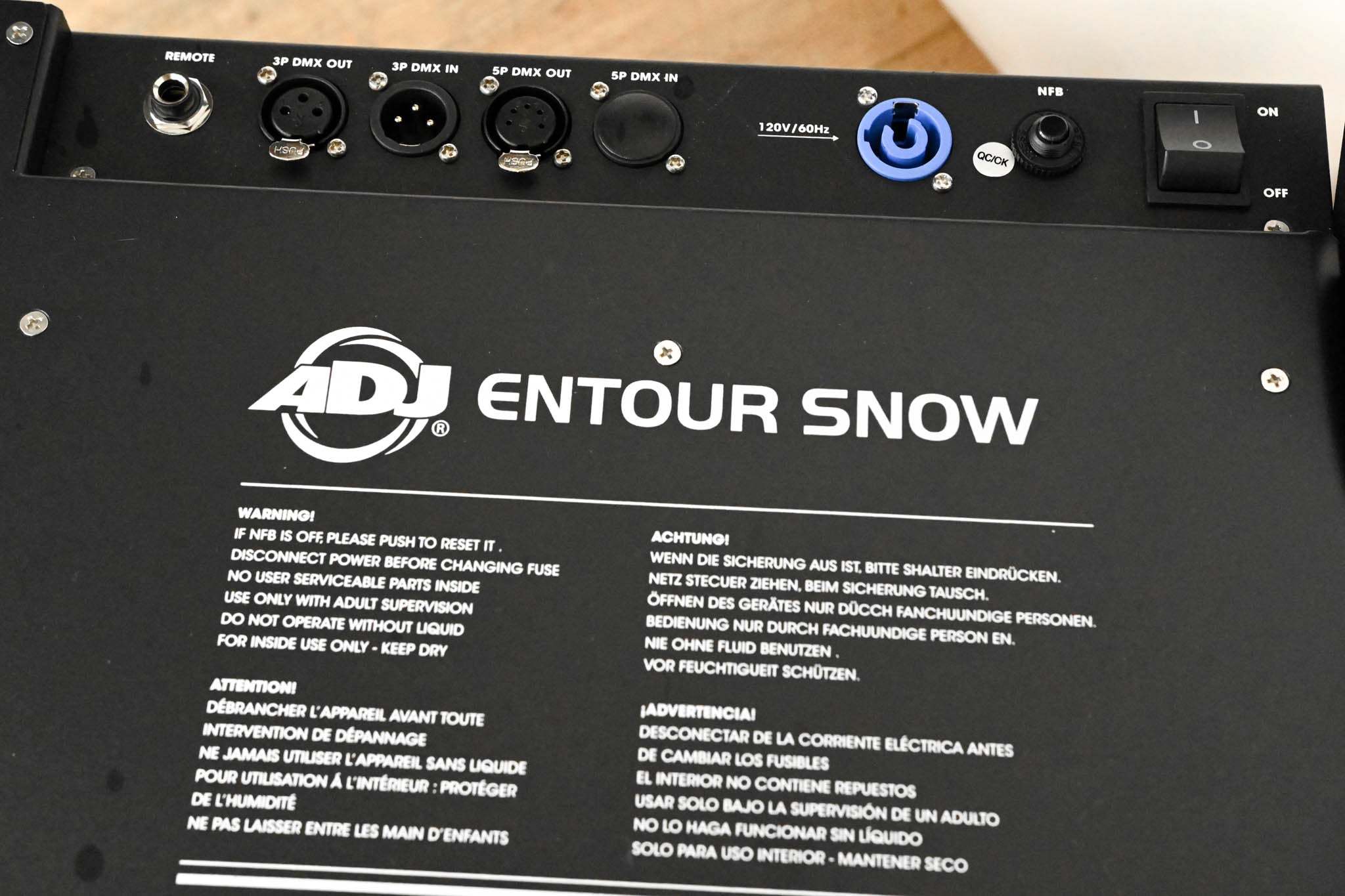ADJ Entour Snow 1250W Snow Machine