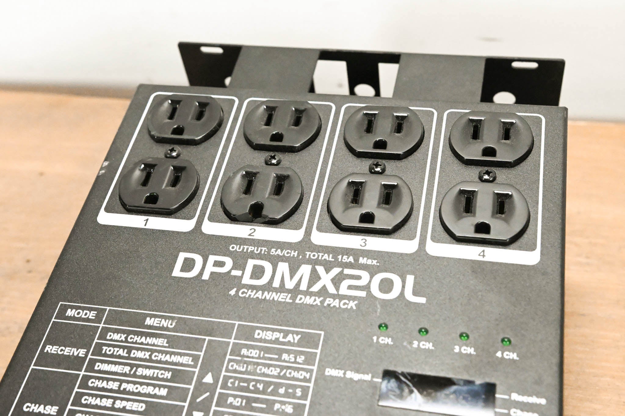 American DJ DP-DMX20L Four-Channel DMX Dimmer Pack