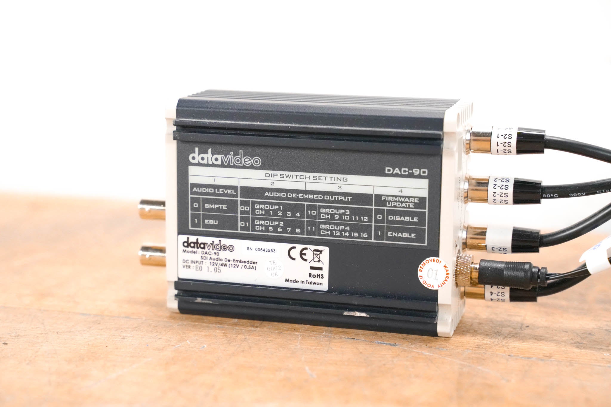 Datavideo DAC-90 SDI Audio De-Embedding Box