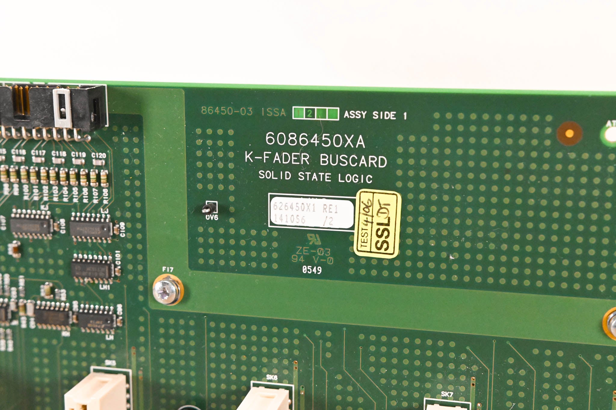 Solid State Logic SSL C300 HD K-Fader Buscard