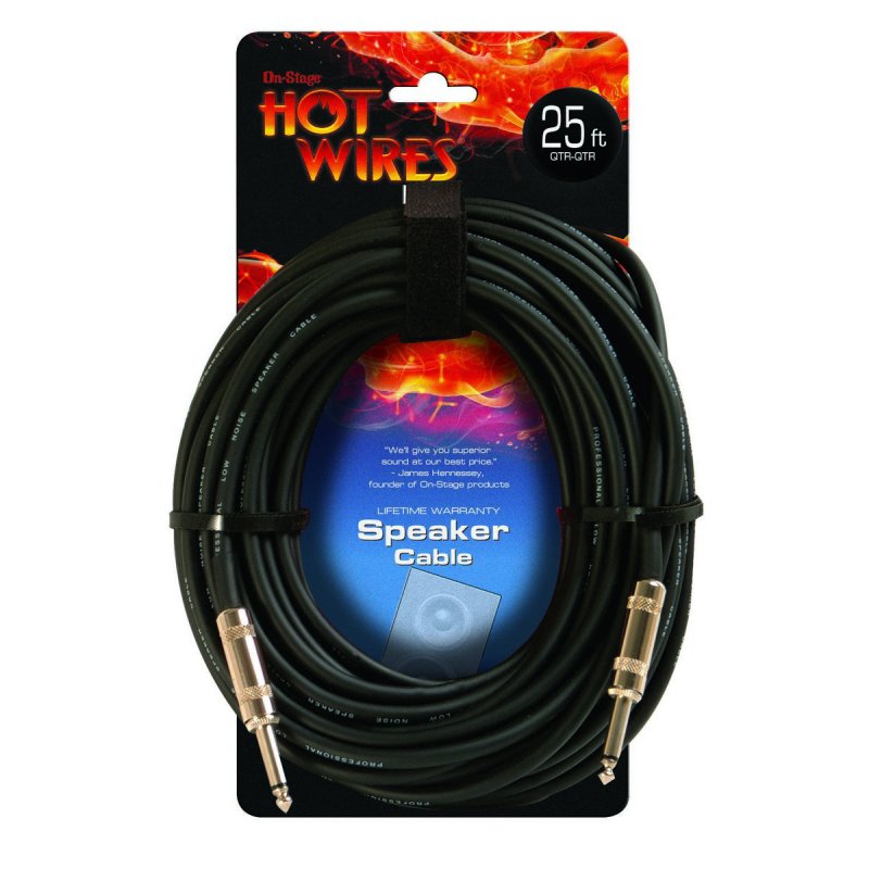 Speaker Cable (25', QTR-QTR)