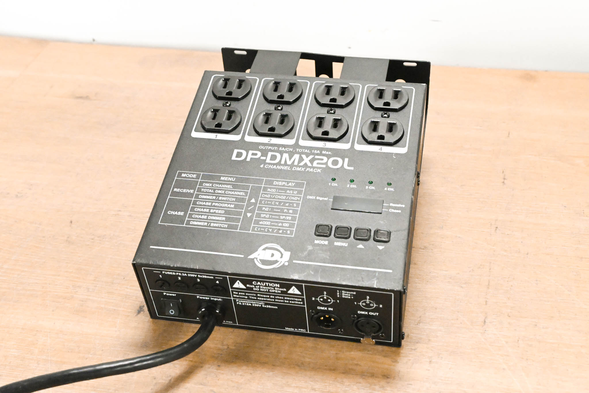 American DJ DP-DMX20L Four-Channel DMX Dimmer Pack