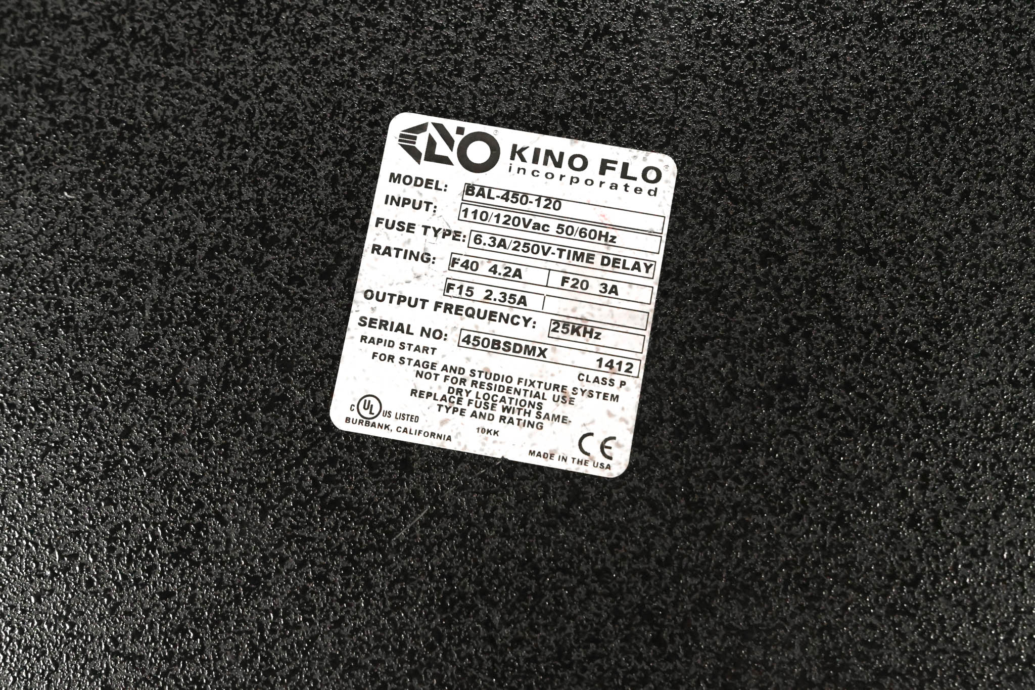 Kino Flo BAL-450 4Bank Ballast