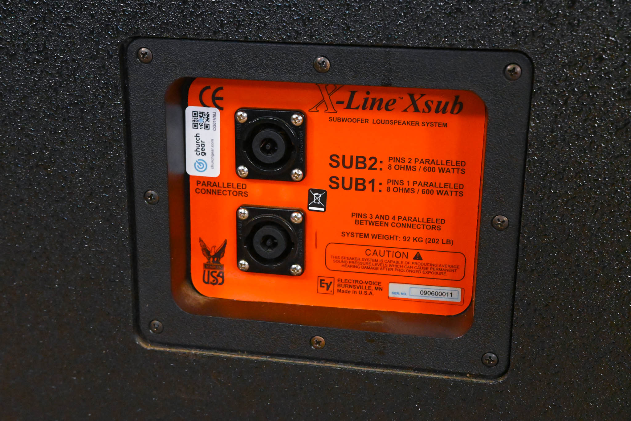 Electro-Voice (EV) Xsub Dual 18" 1200W Subwoofer