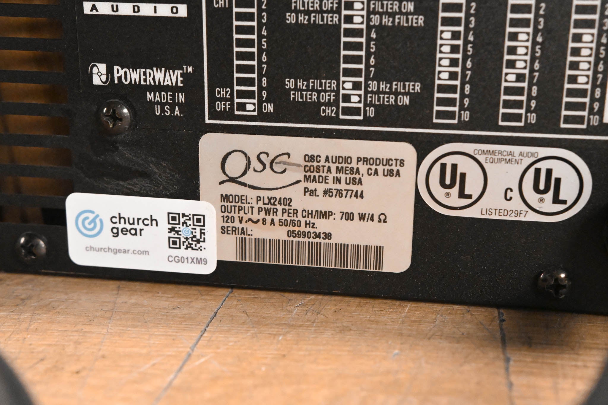 QSC PLX2402 2-Channel Power Amplifier