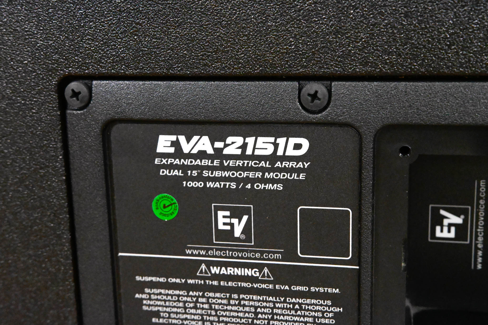 Electro-Voice (EV) EVA-2151D Dual 15" Passive Line Array Subwoofer