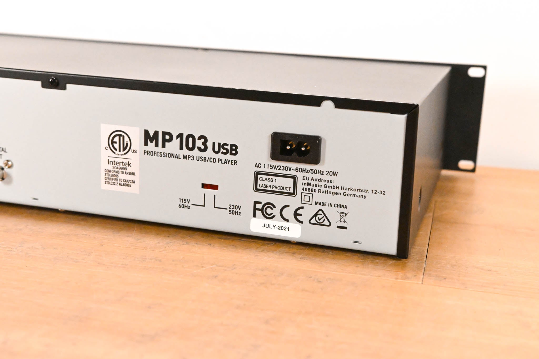 Numark MP103USB Professional MP3 USB/CD Player