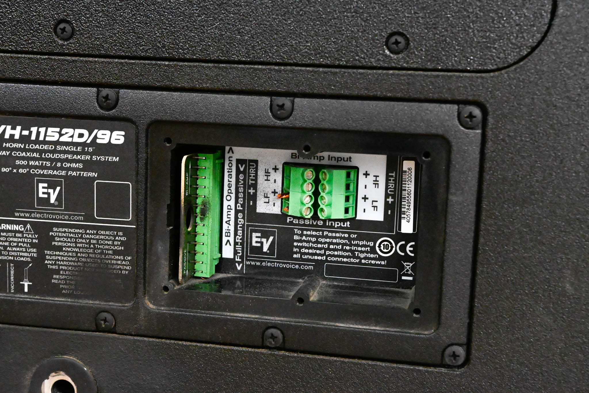 Electro-Voice (EV) EVH-1152D/96 15" Point-Source Loudspeaker (PAIR)