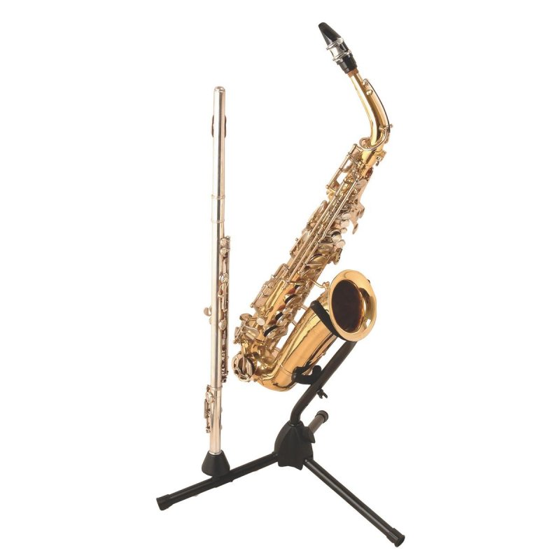 Alto/Tenor Saxophone Stand  with Flute Peg