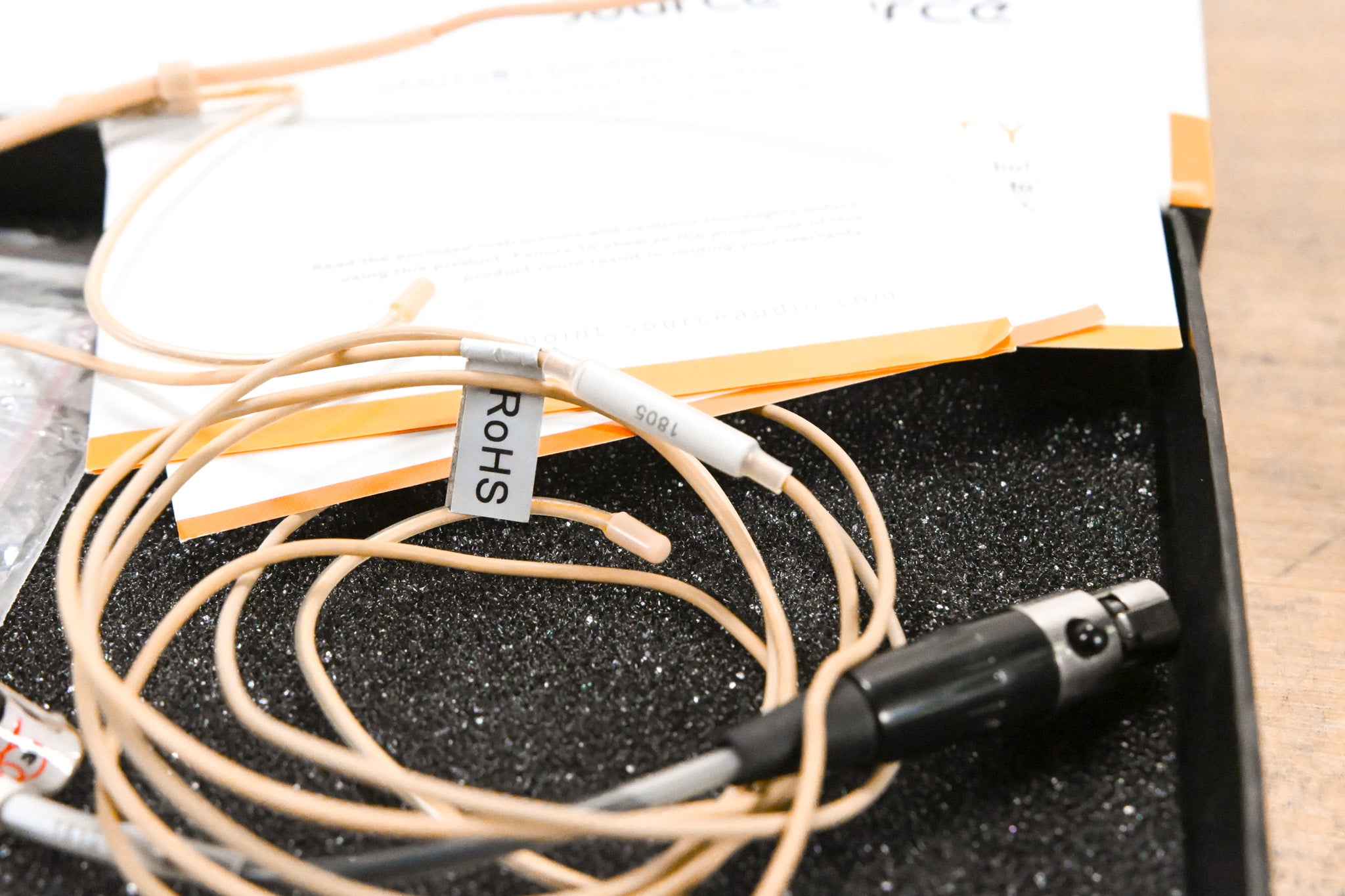 Point Source Audio CO-8WD-XSH-BE OMNI Waterproof Headset Mic for Shure