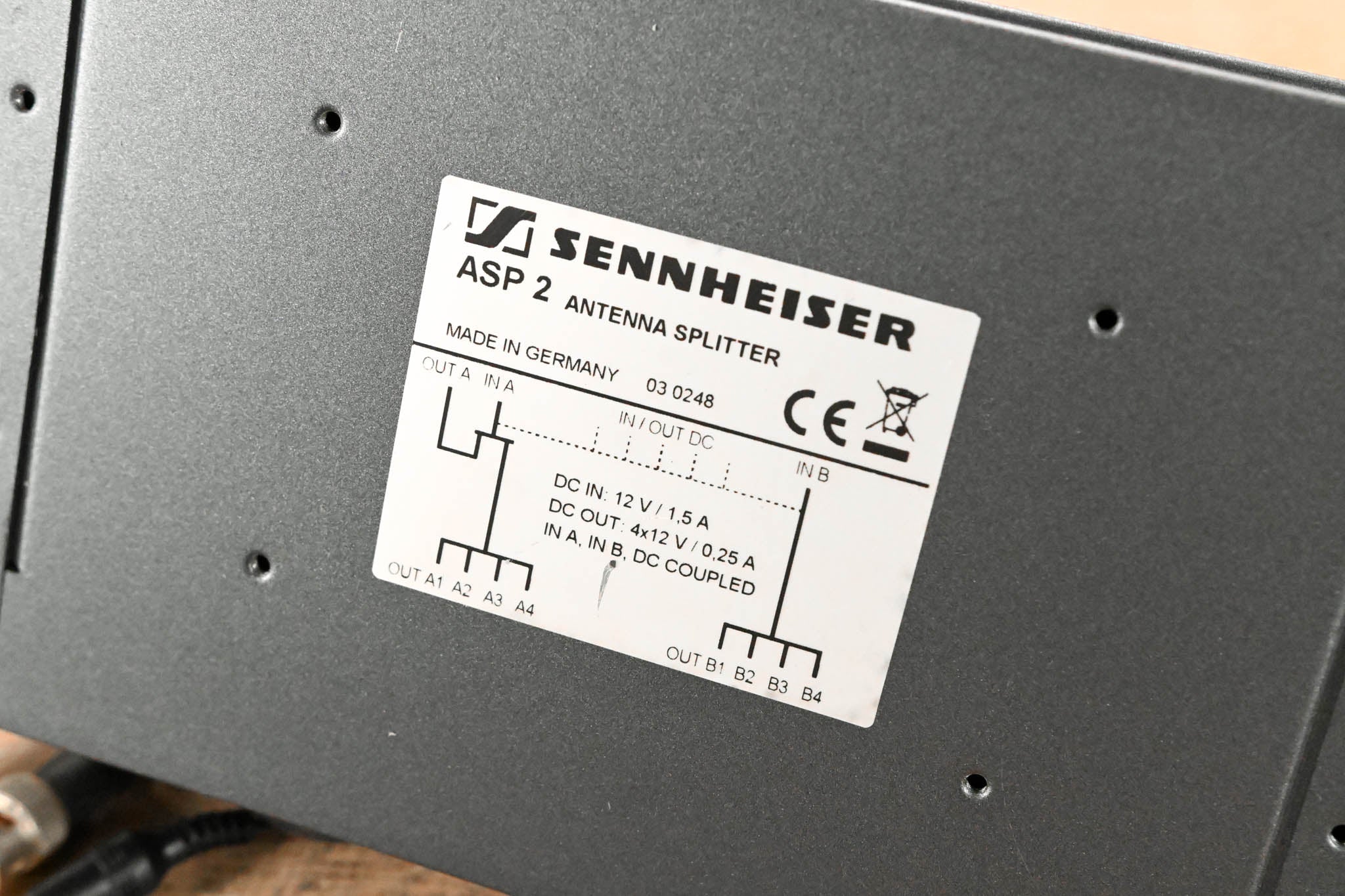Sennheiser ASP 2 Antenna and Power Distribution System (NO POWER SUPPLY)