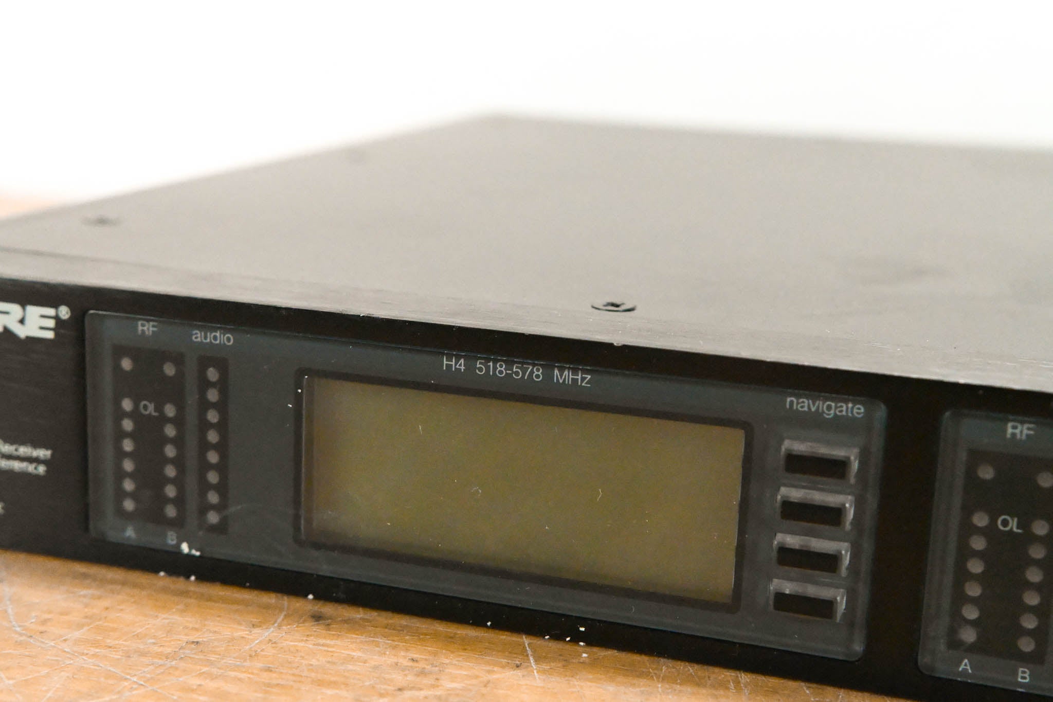 Shure UR4D+ Dual-Channel UHF Wireless Receiver - H4 Band: 518-578 MHz