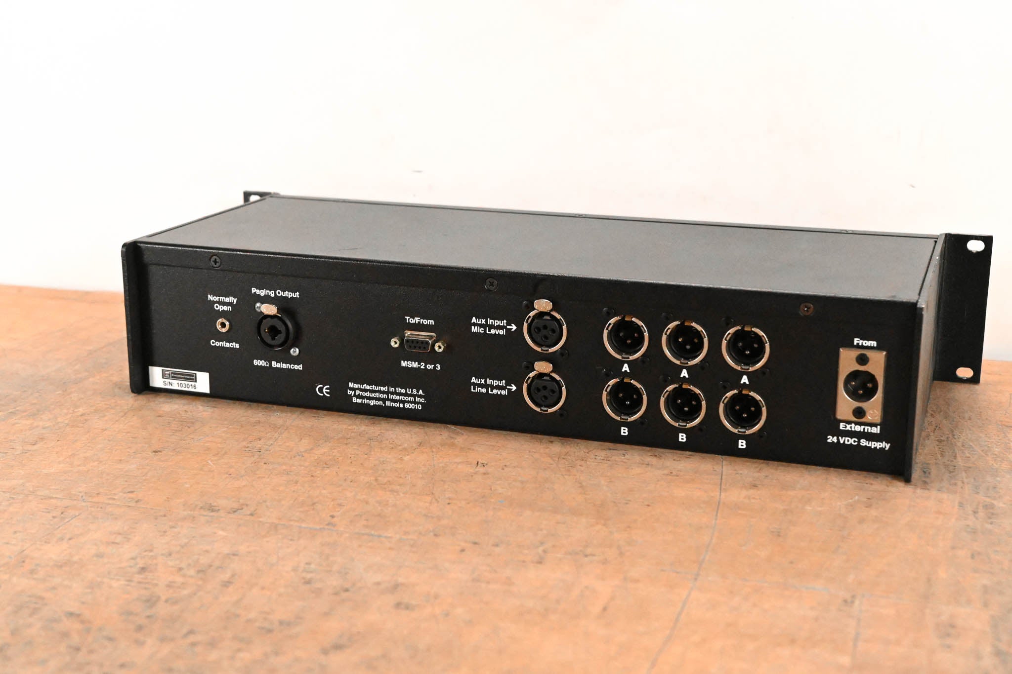 Production Intercom MS-200 2-Channel Master Station (NO POWER SUPPLY)