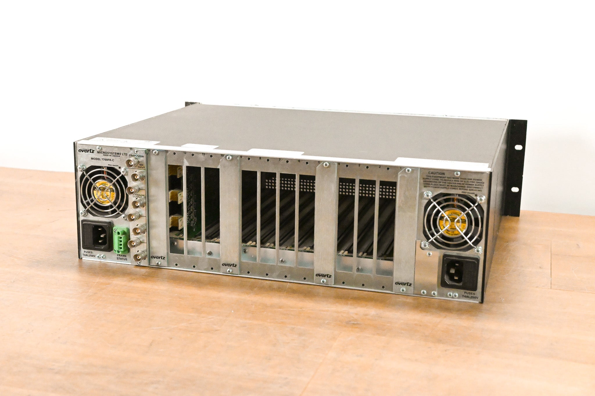 Evertz 7700FR-C MultiFrame Chassis with Cards