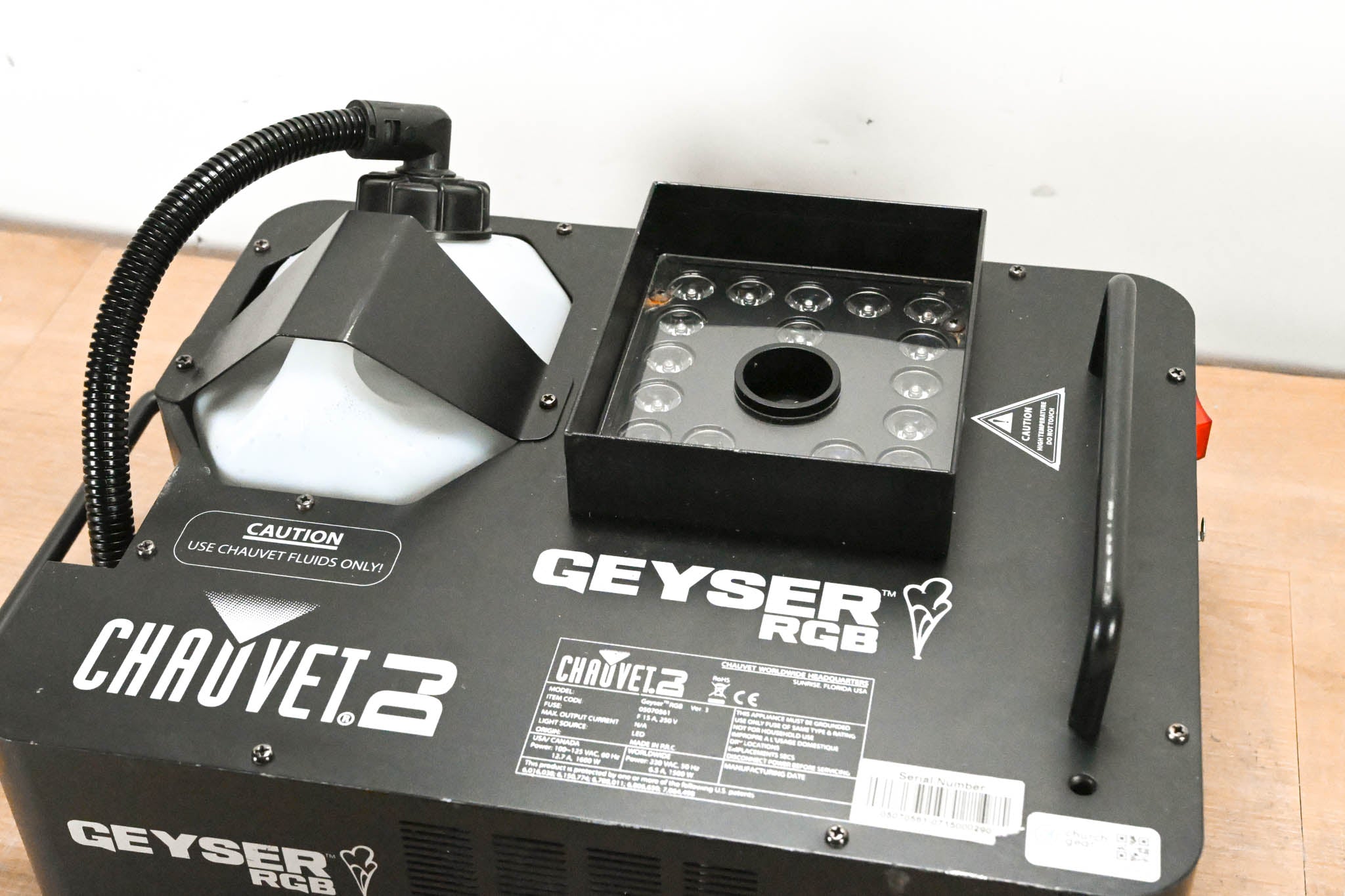 Chauvet Geyser RGB Ver 3 LED Lighting Effect and Fog Machine