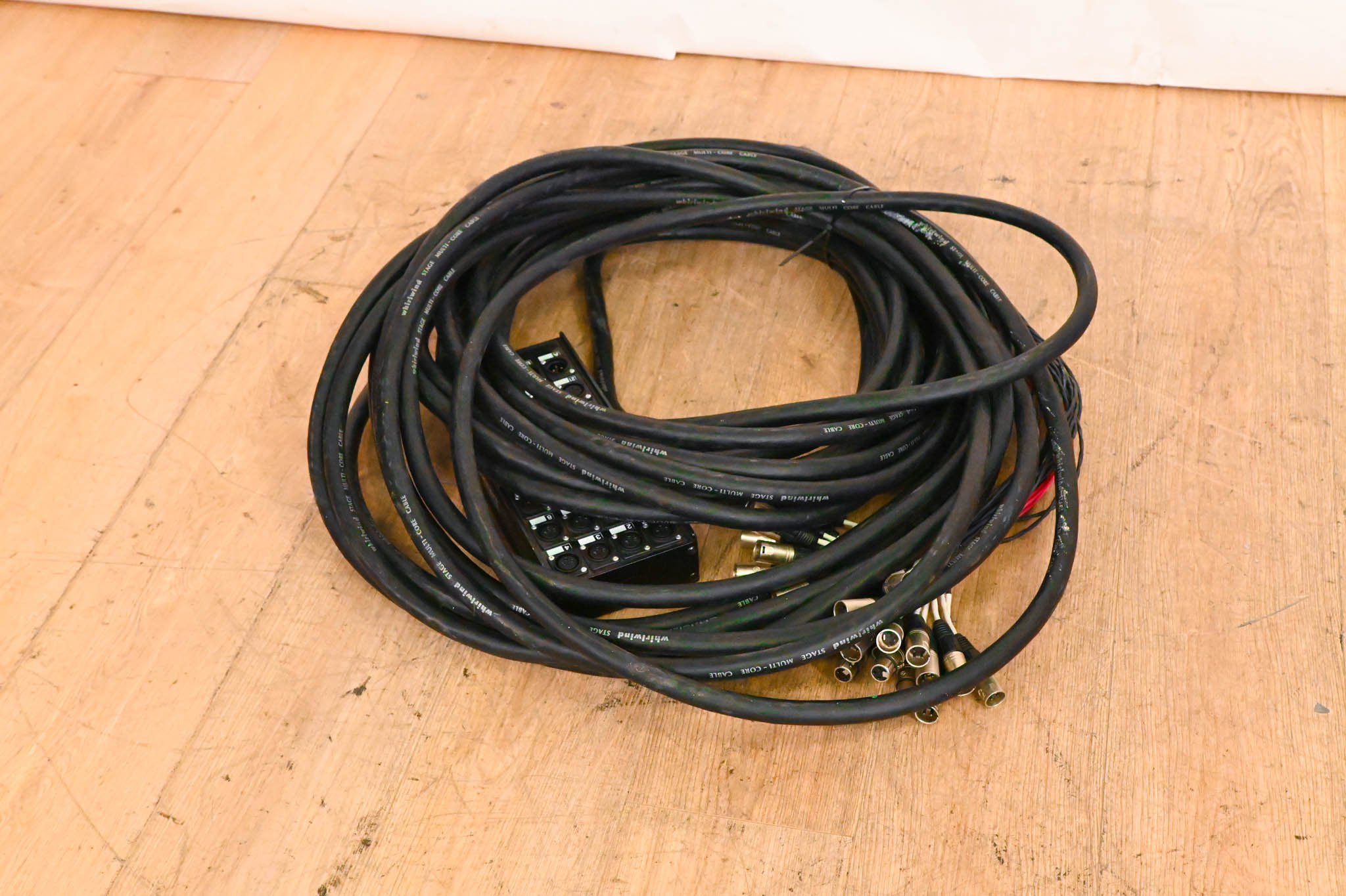 Whirlwind Connect 24x4 XLR Stage Box to Fanout Snake - 100ft