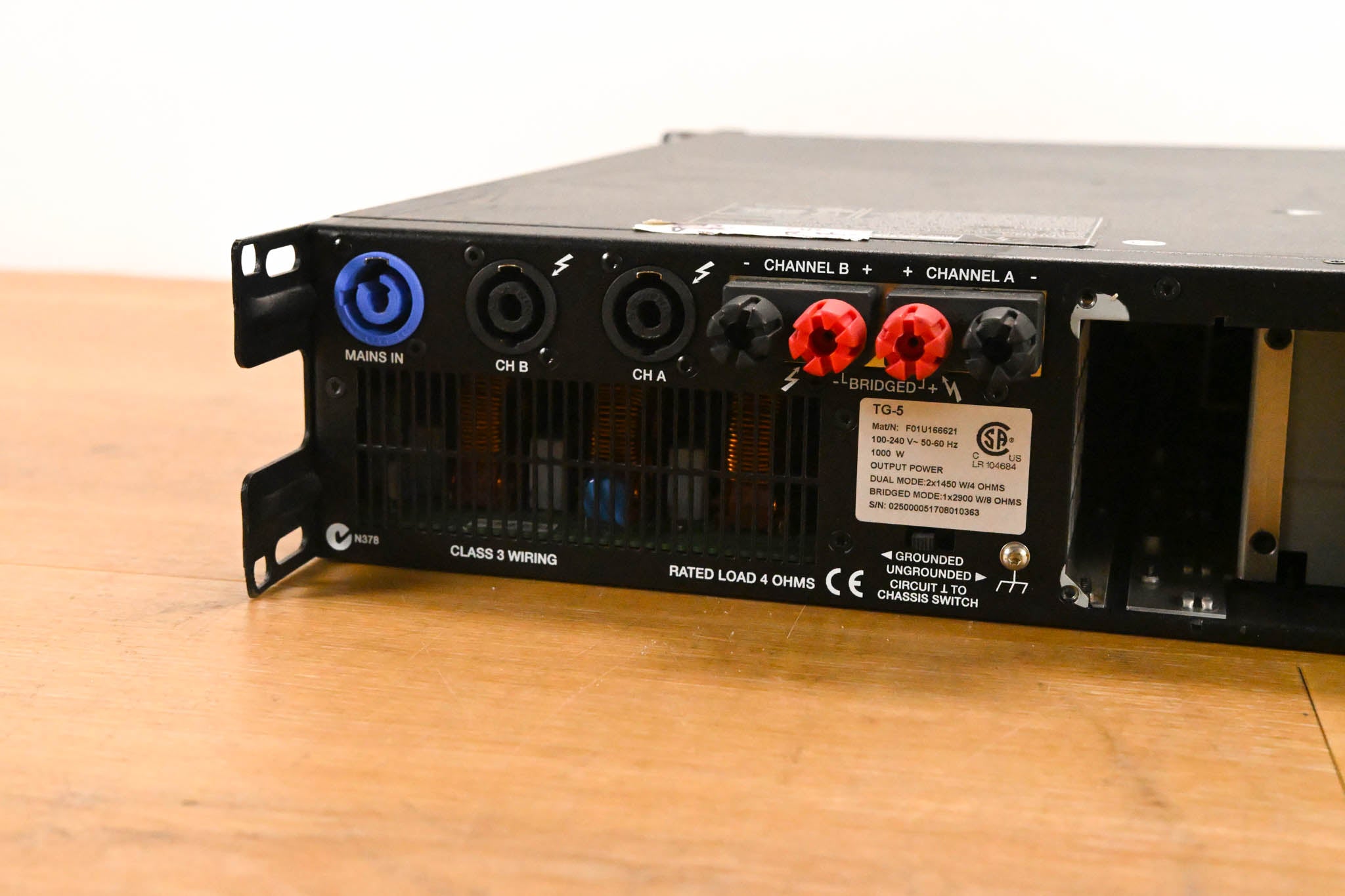 Electro-Voice (EV) TG-5 120V 2-Channel Tour Grade Power Amplifier