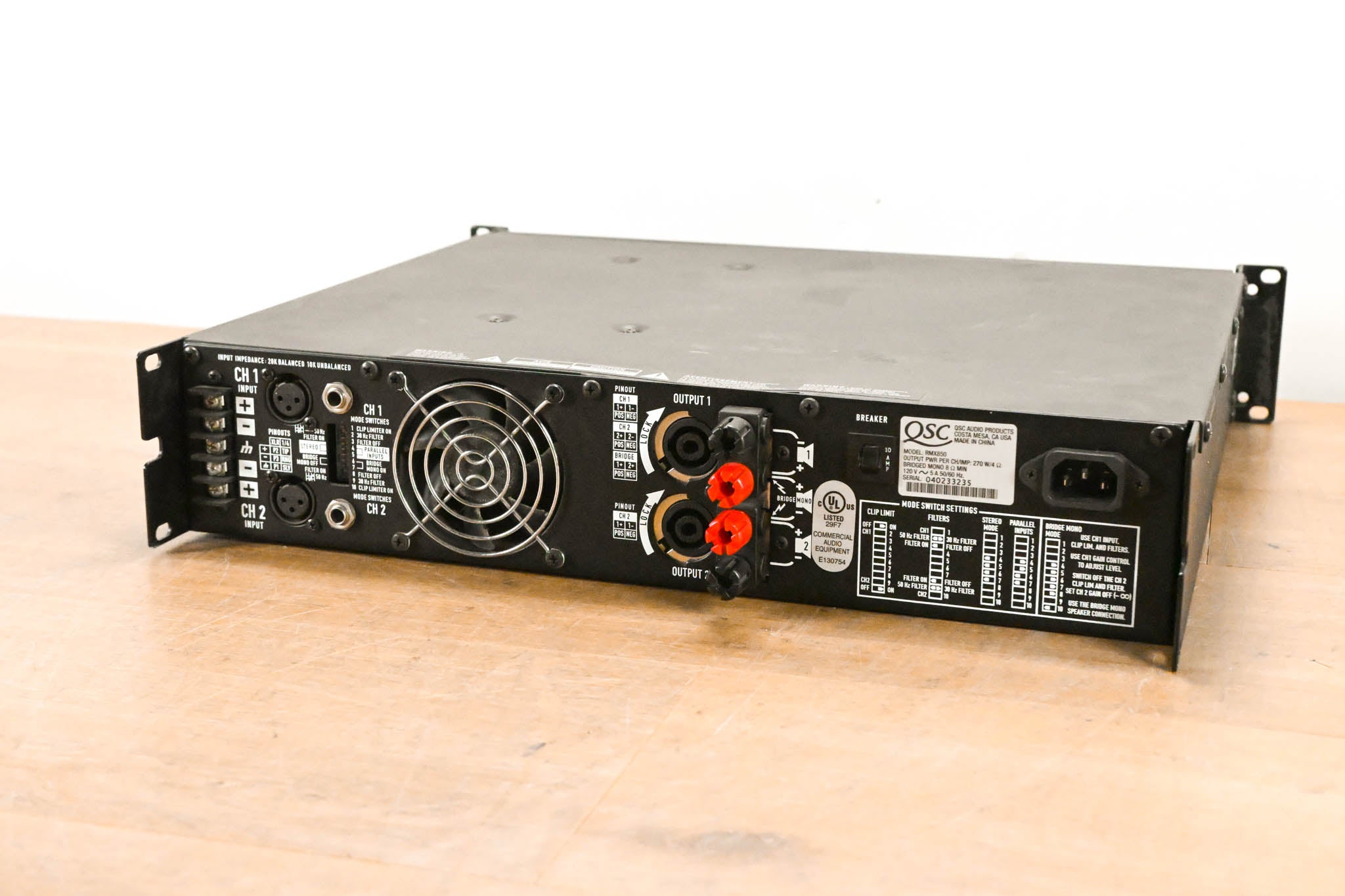 QSC RMX850 2-Channel Power Amplifier