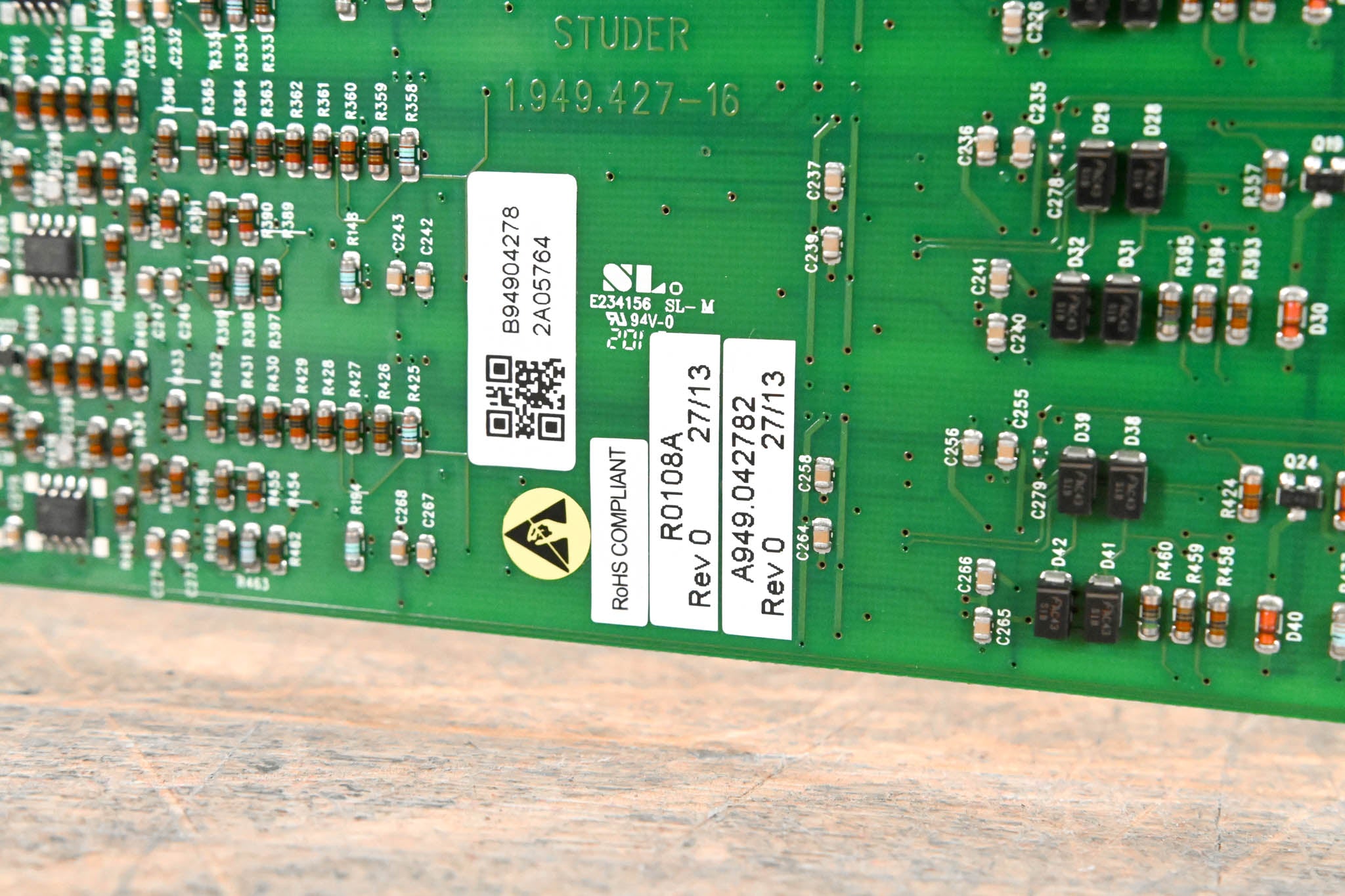 Studer Mic/Line In Card for D21m Modular I/O System