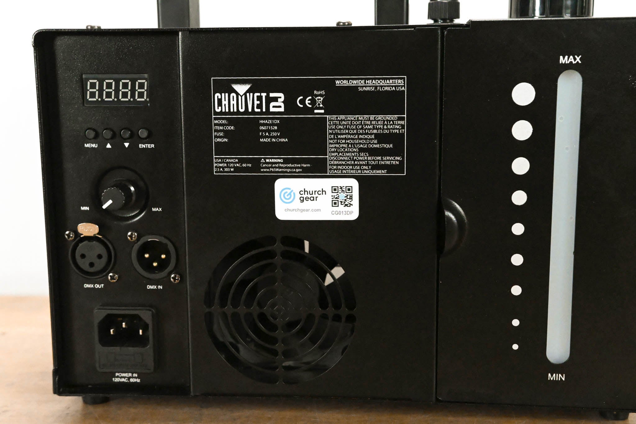 Chauvet Hurricane Haze 1DX Water-Based Haze Machine