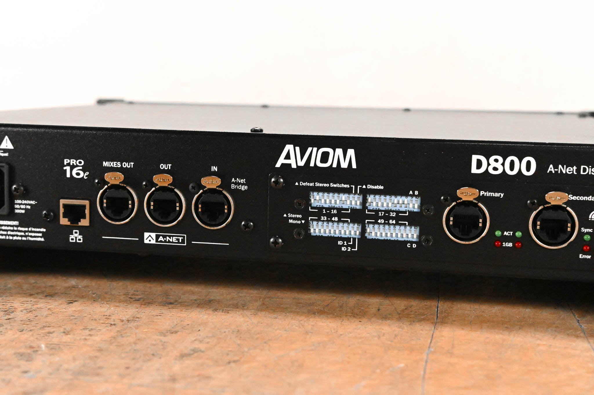 Aviom D800-Dante A-Net Distributor with Dante Connectivity