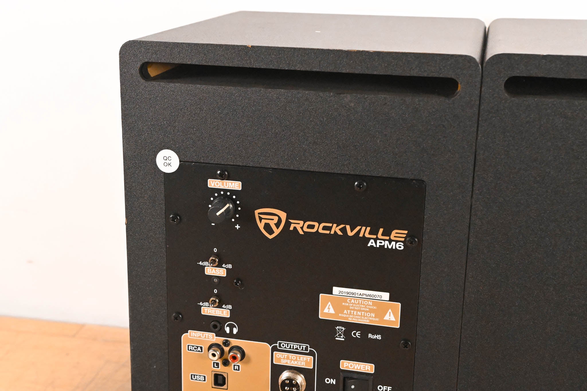 Rockville APM6W 6.5" Bi-Amped Studio Monitor, 350W Peak (PAIR)