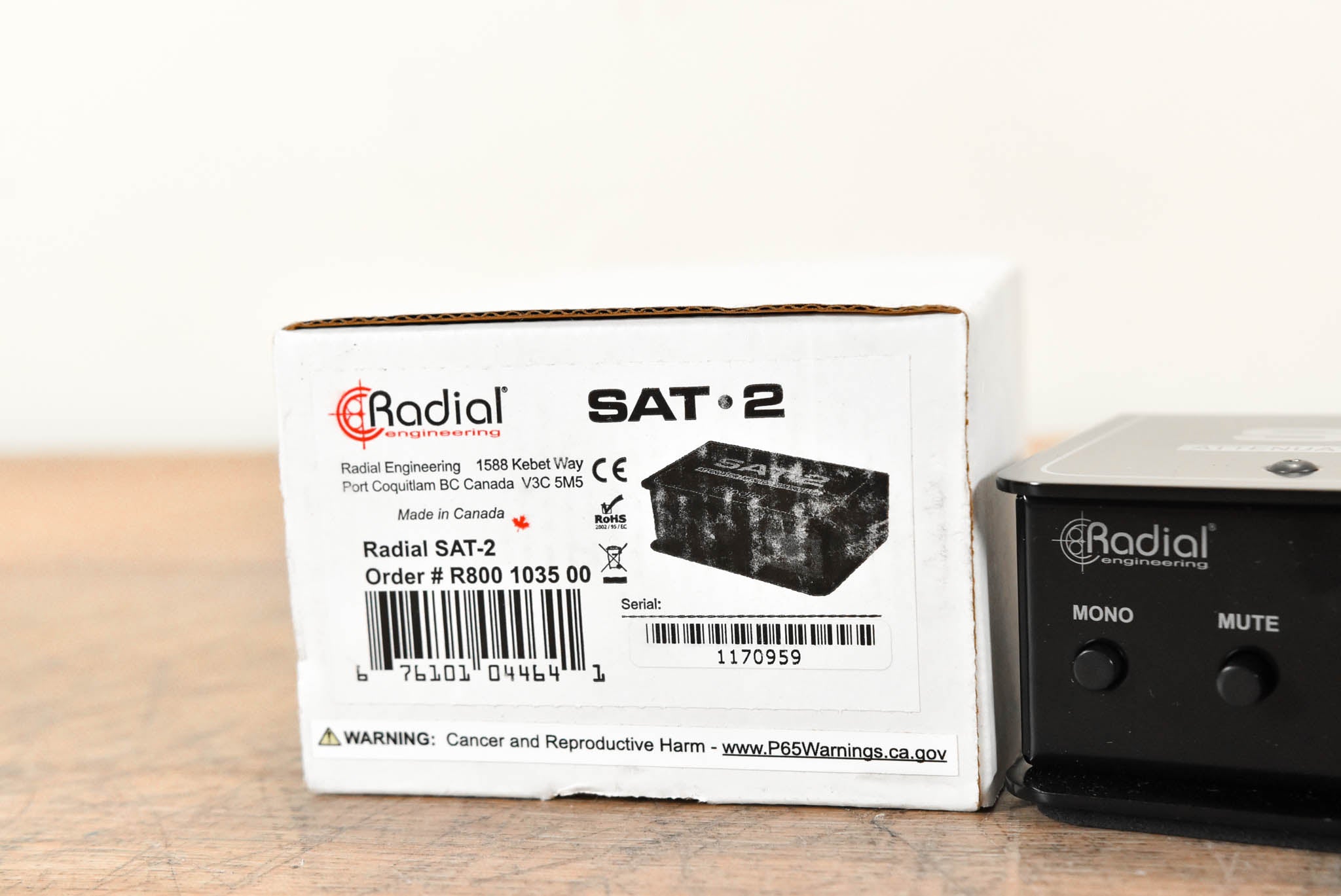 Radial SAT-2 Stereo Audio Attenuator / Monitor Controller