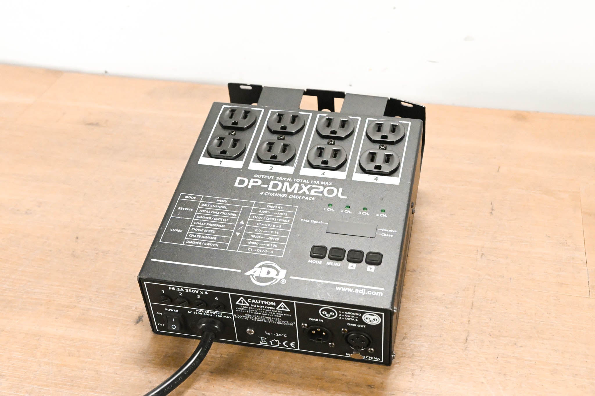 American DJ DP-DMX20L Four-Channel DMX Dimmer Pack