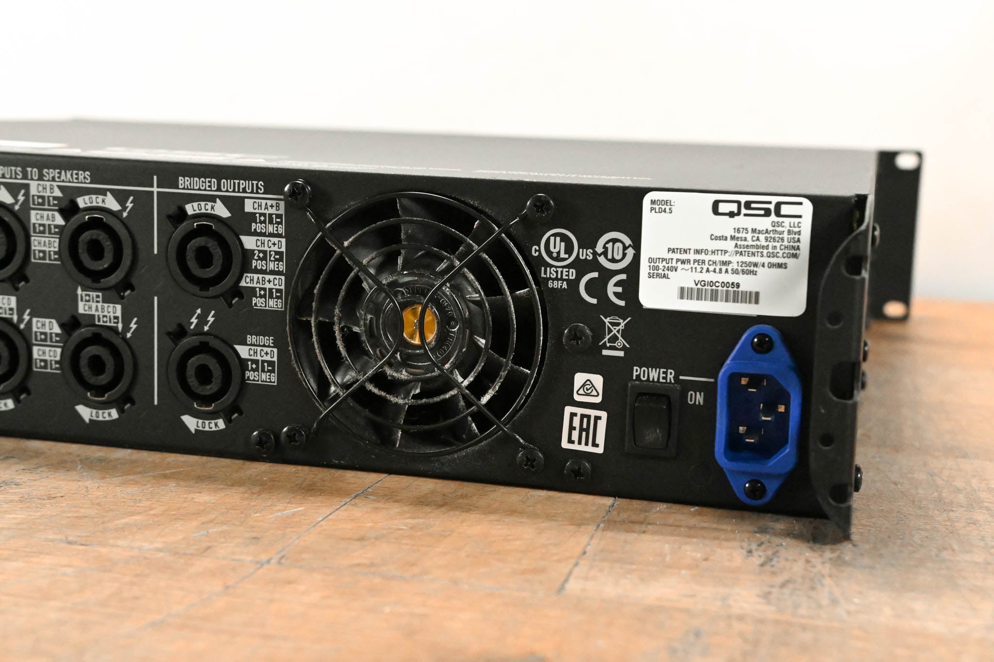QSC PLD4.5 Four-Channel Power Amplifier with DSP
