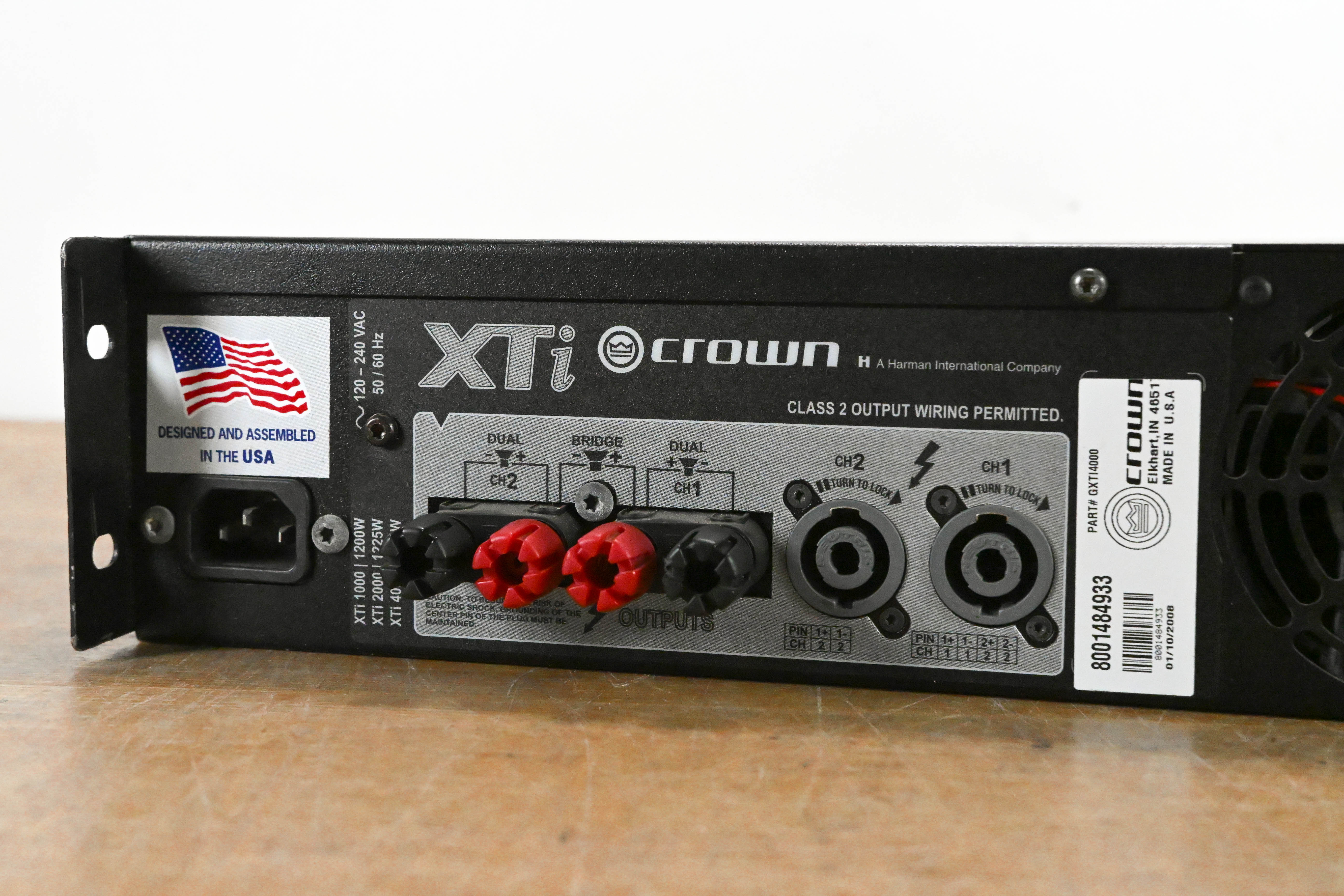 Crown XTi 4000 Stereo Power Amplifier with DSP