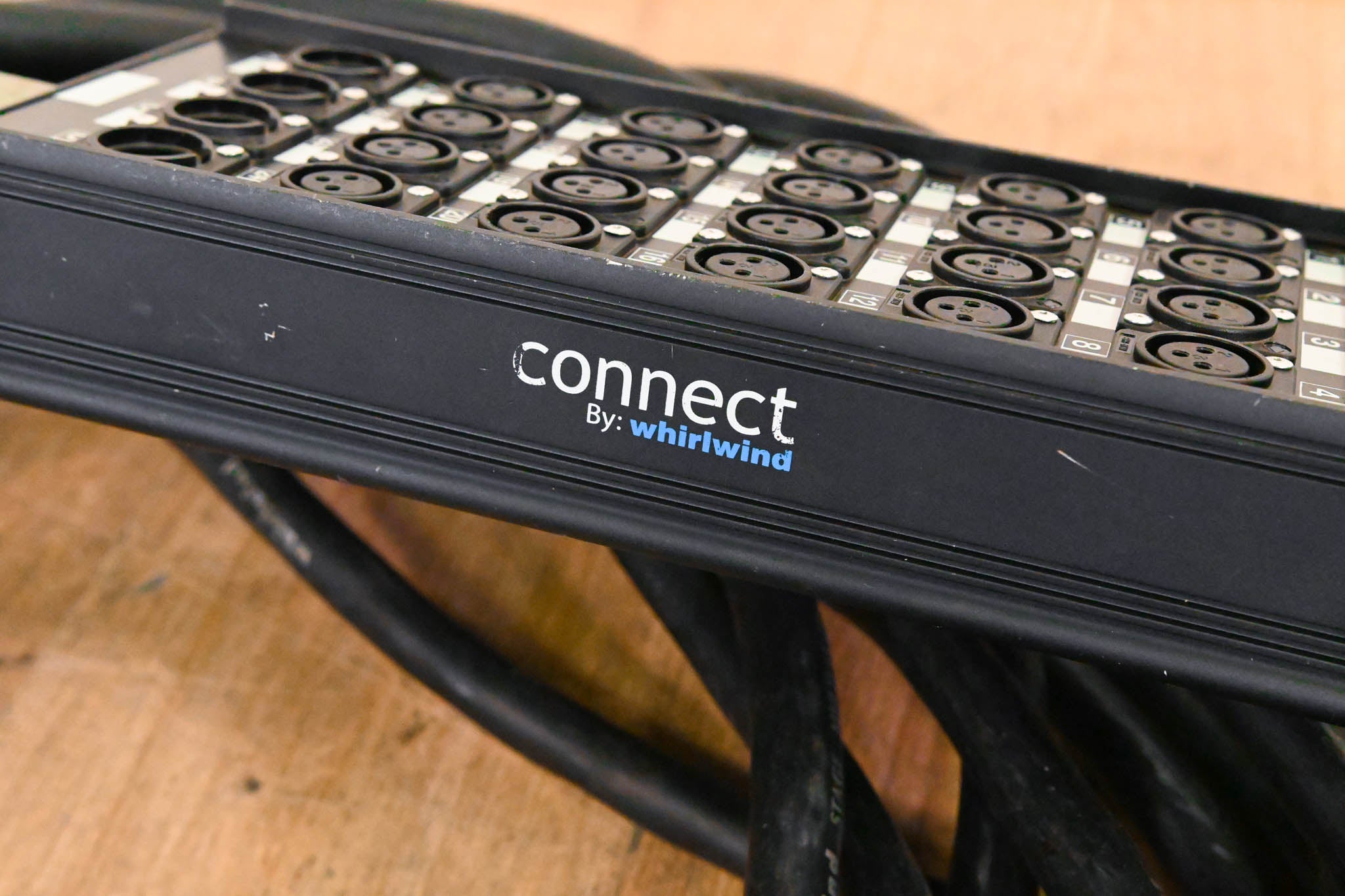 Whirlwind Connect 24x4 XLR Stage Box to Fanout Snake - 100ft
