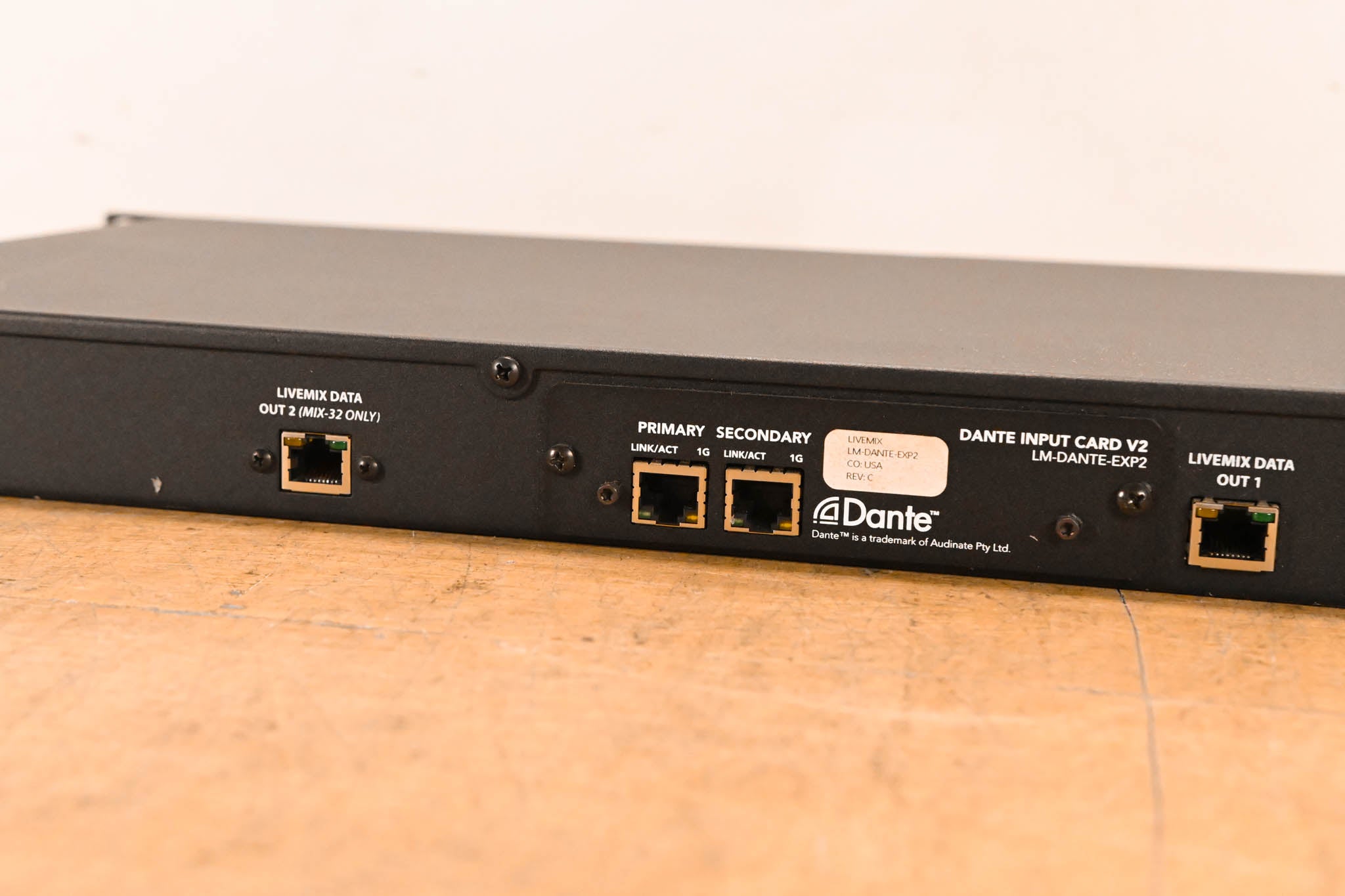 Digital Audio Labs Livemix MIX-32 Distribution Module w/ Dante (NO PSU)