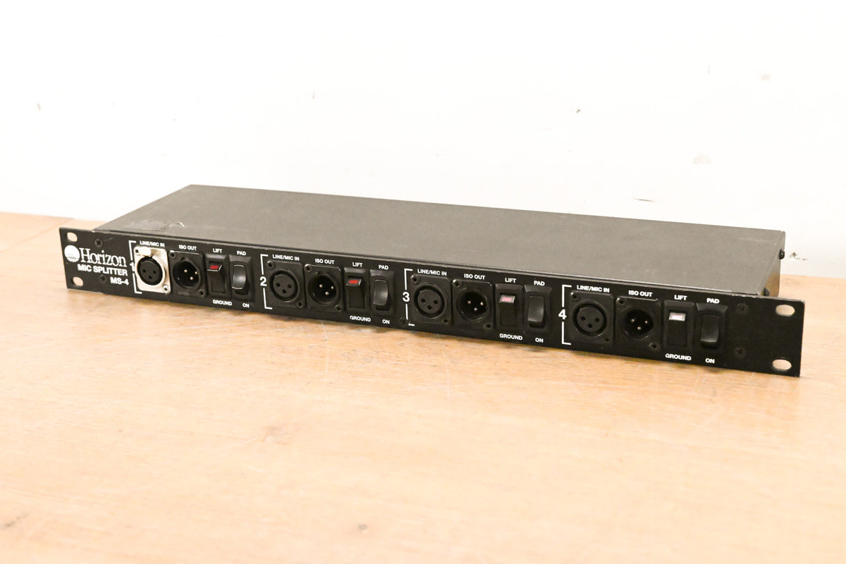 Horizon MS-4 4-Channel Rackmount Mic Splitter