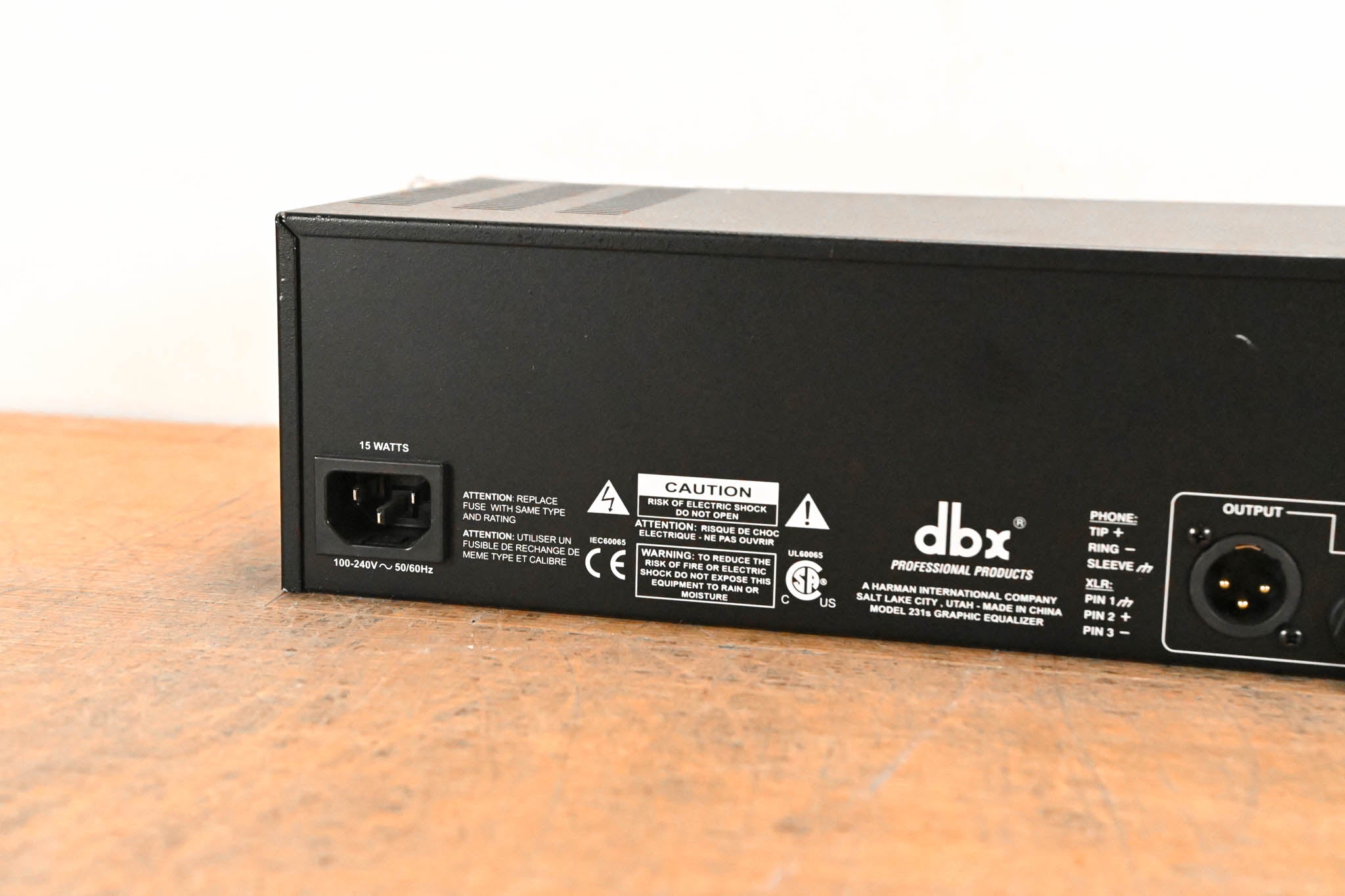 dbx 231s Two-Channel 31-Band Equalizer