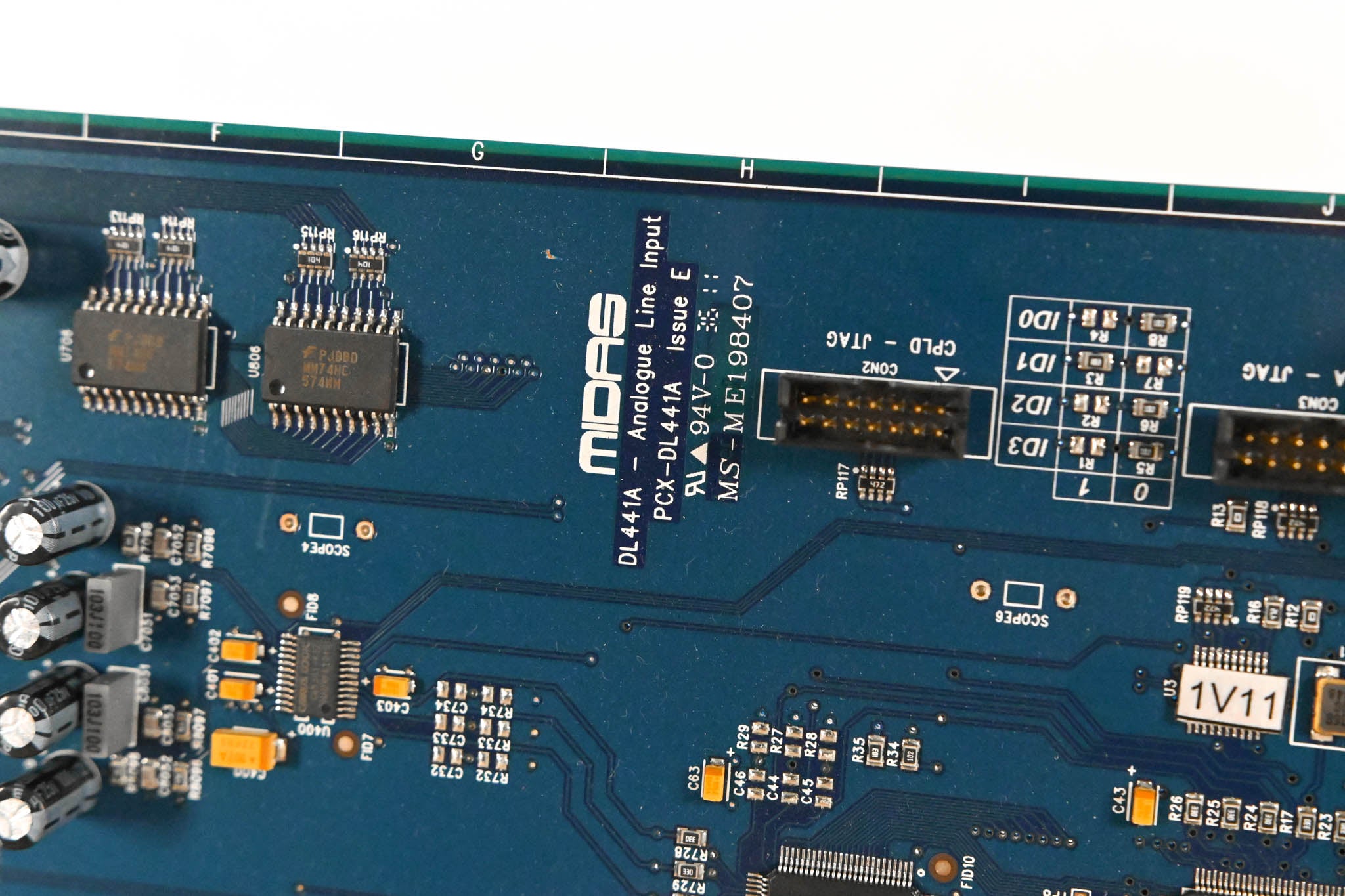 Midas DL441 8 Analog Mic/Line Input Card with Midas Microphone Preamps