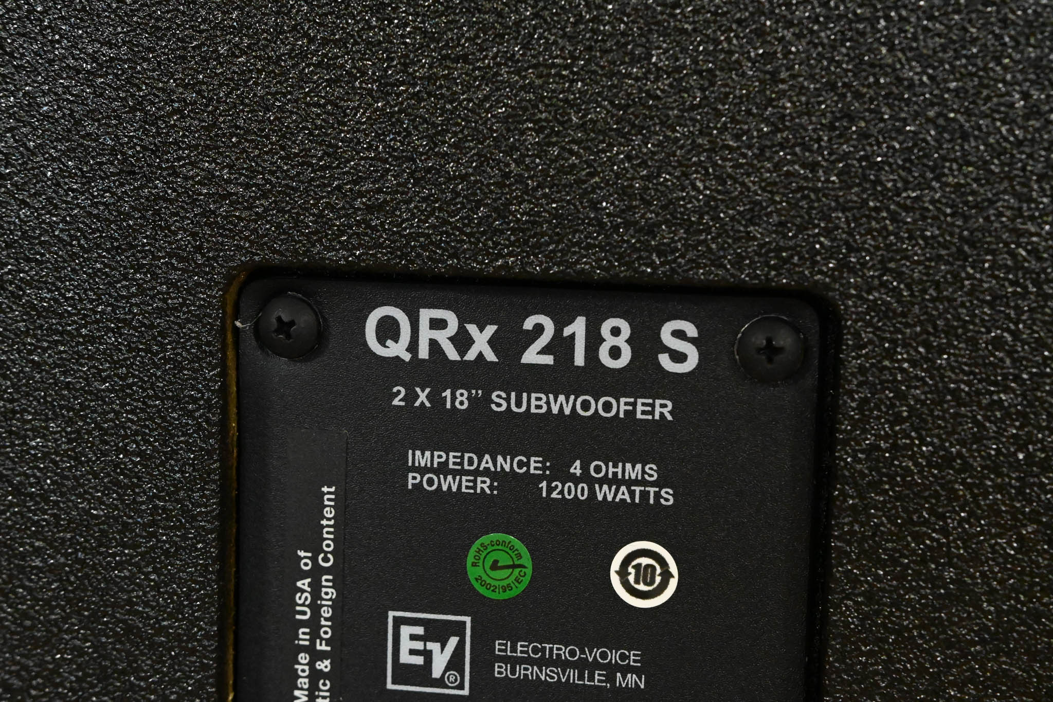 Electro-Voice (EV) QRx 218S Compact Dual 18" Subwoofer