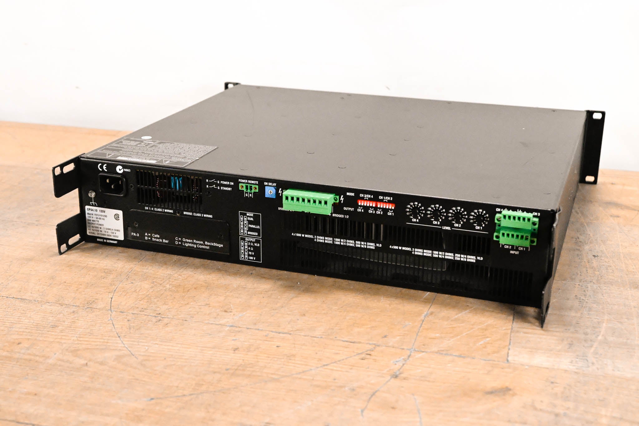 Electro-Voice (EV) CPS4.10 4-Channel 1000W Power Amplifier
