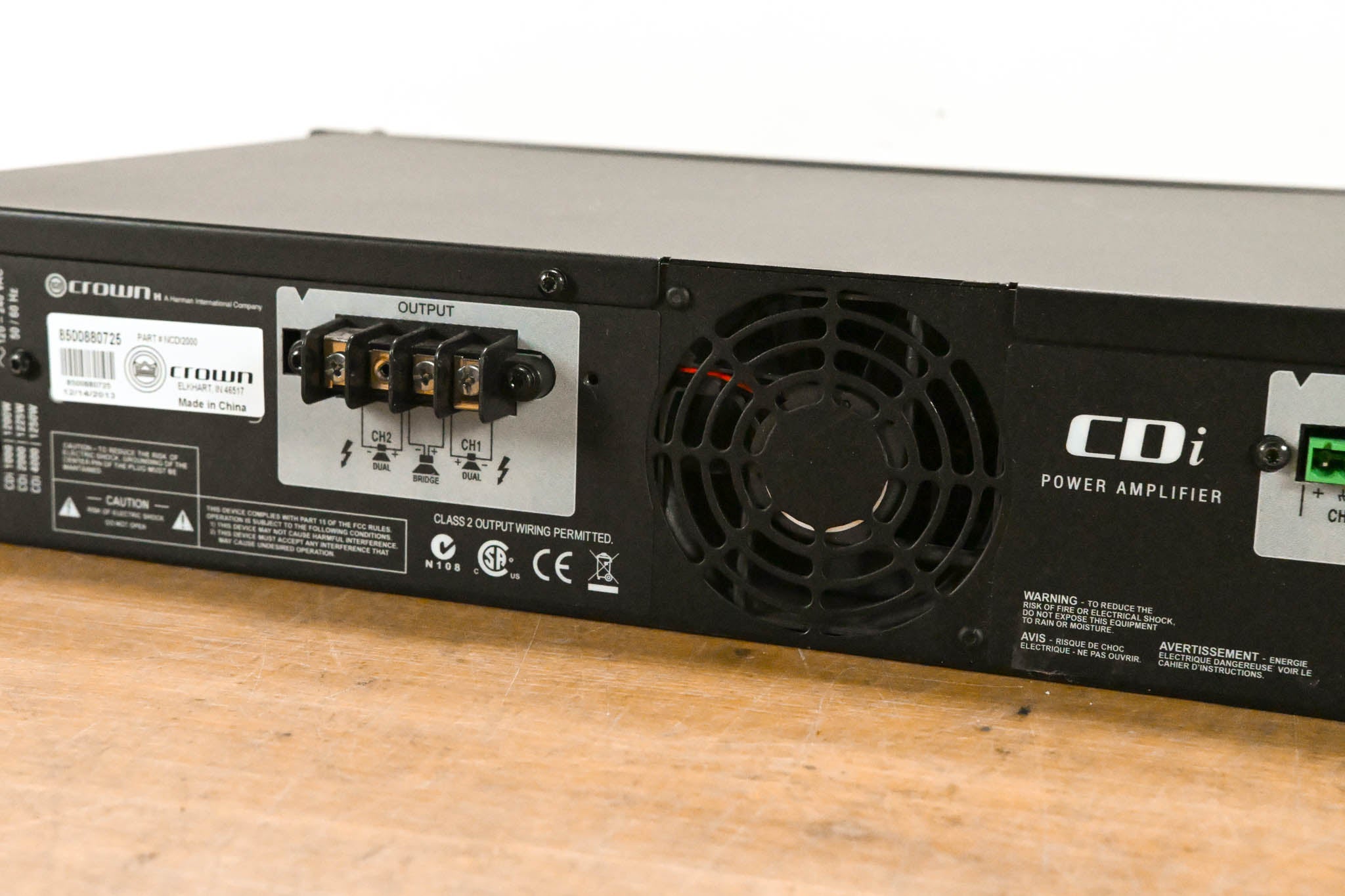 Crown CDi 2000 2-Channel 800W 70V Power Amplifier