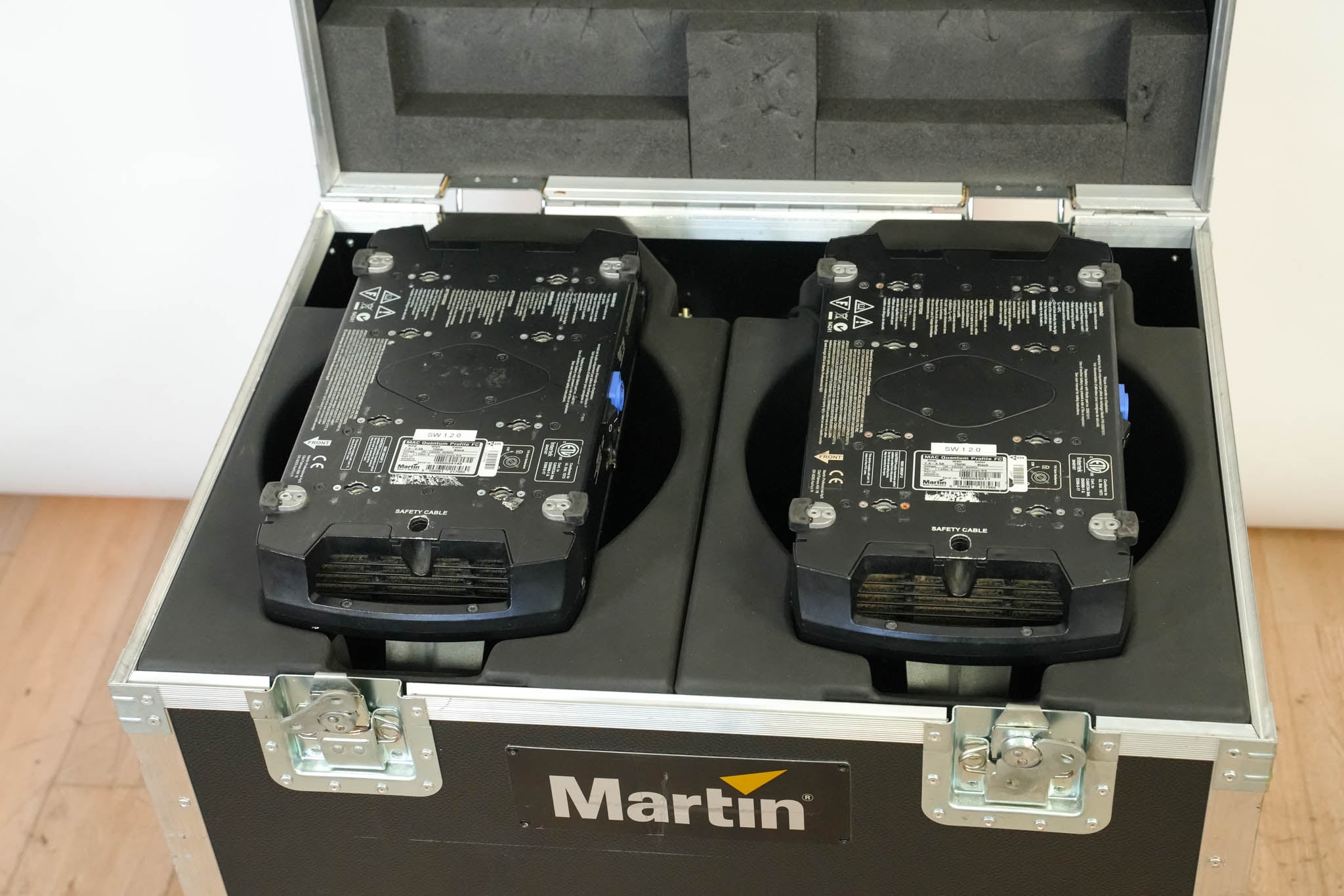 Martin Mac Quantum Profile FC 475W LED Moving Light Pair w/ Flight Case