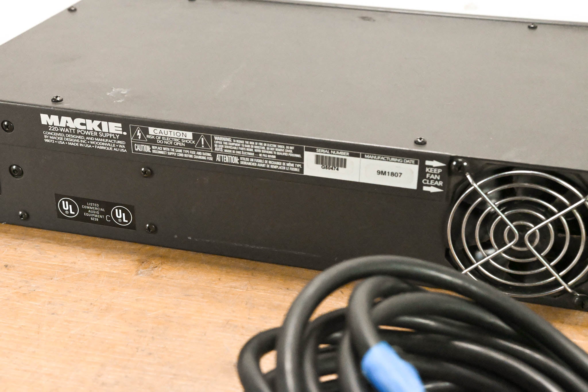Mackie 220-Watt Power Supply For 8-Bus Mixers