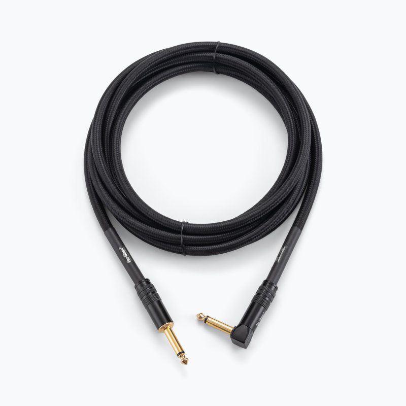 Production-Grade Braided Instrument Cable (Right Angle to Straight)