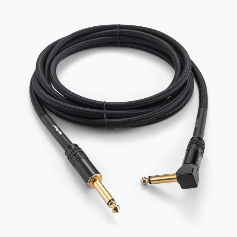 Production-Grade Braided Instrument Cable (Right Angle to Straight)