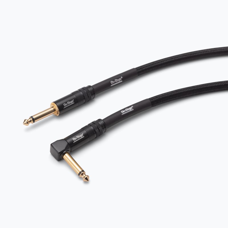 Production-Grade Braided Instrument Cable (Right Angle to Straight)