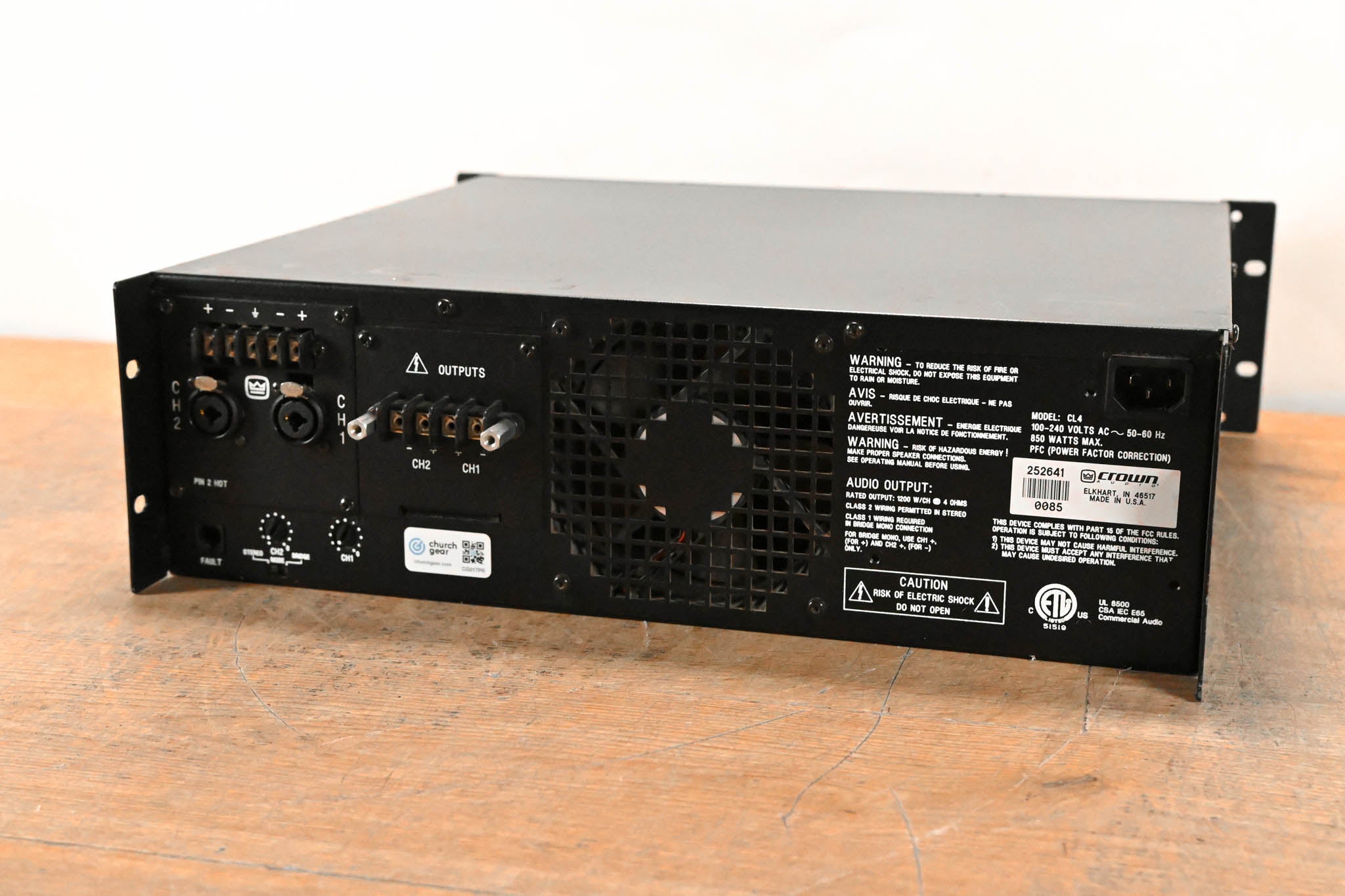 Crown CL4 2-Channel Power Amplifier