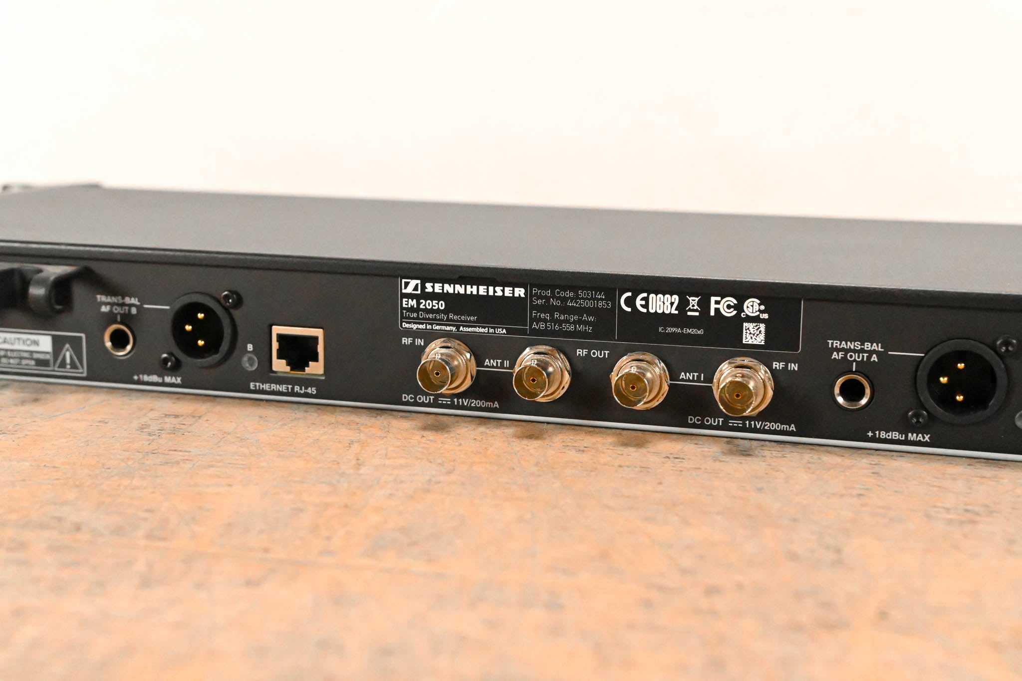 Sennheiser EM 2050 Dual-Channel Wireless Receiver Aw Range: 516-558 MHz