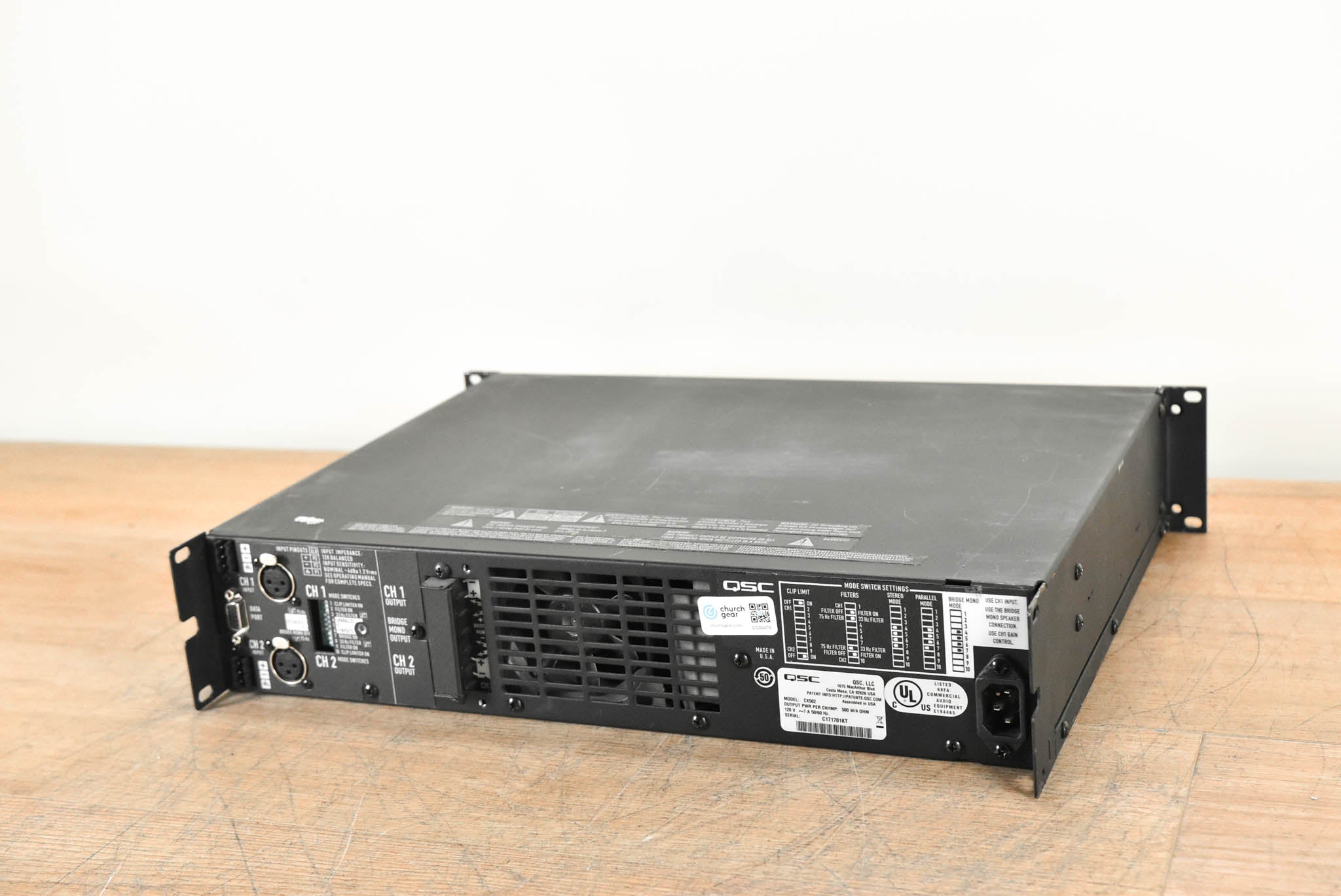 QSC CX502 2-Channel Power Amplifier