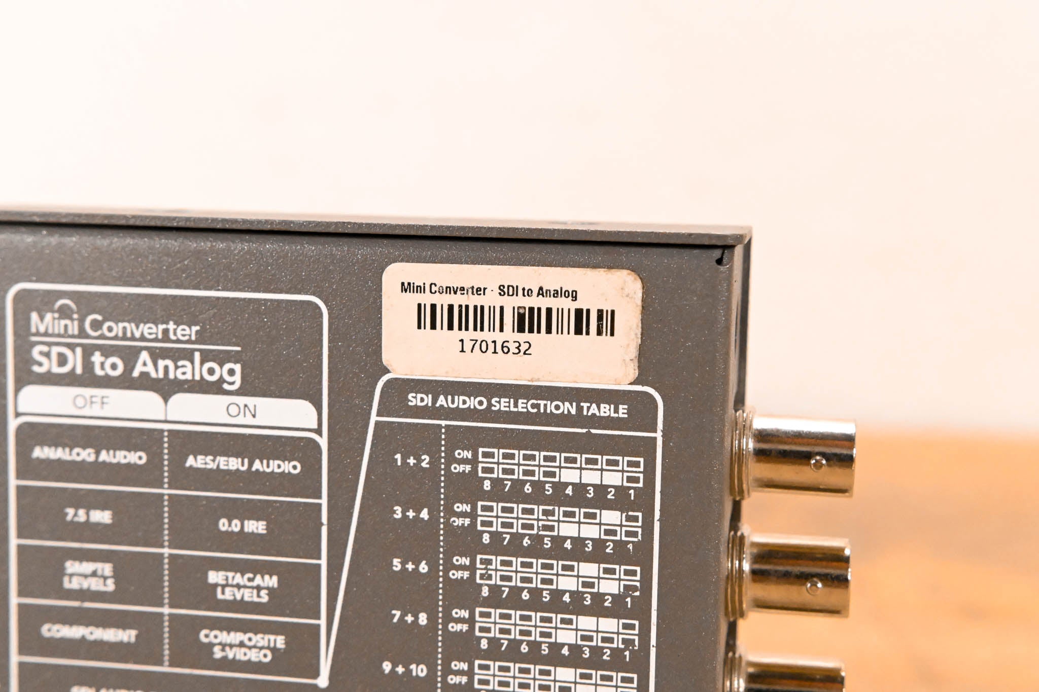 Blackmagic Design Mini Converter SDI to Analog (NO POWER SUPPLY)