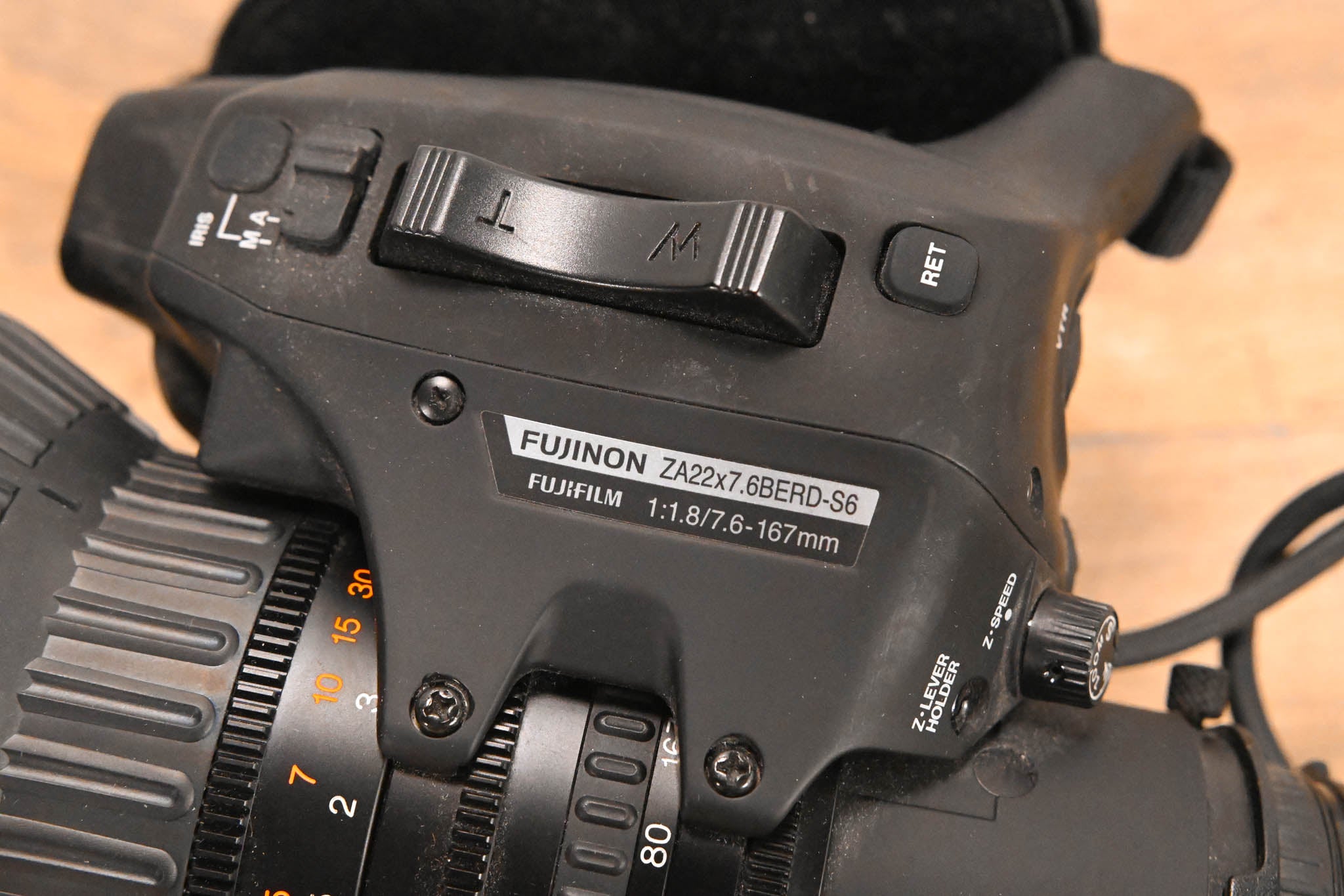 Fujinon ZA22x7.6BERD-S6 Broadcast Lens 1:1.8/7.6-167mm